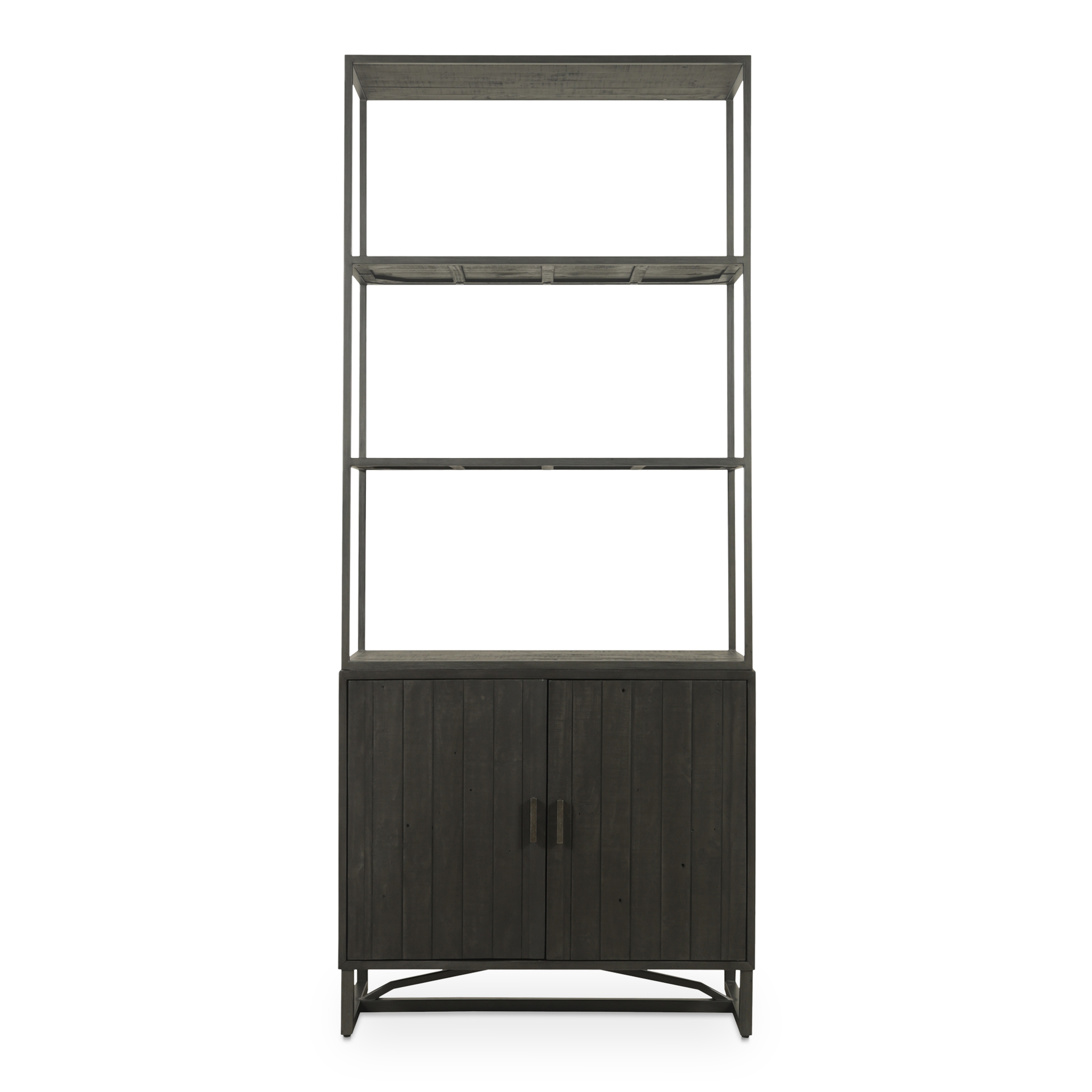Sierra Bookshelf Black - Moes Home Collection