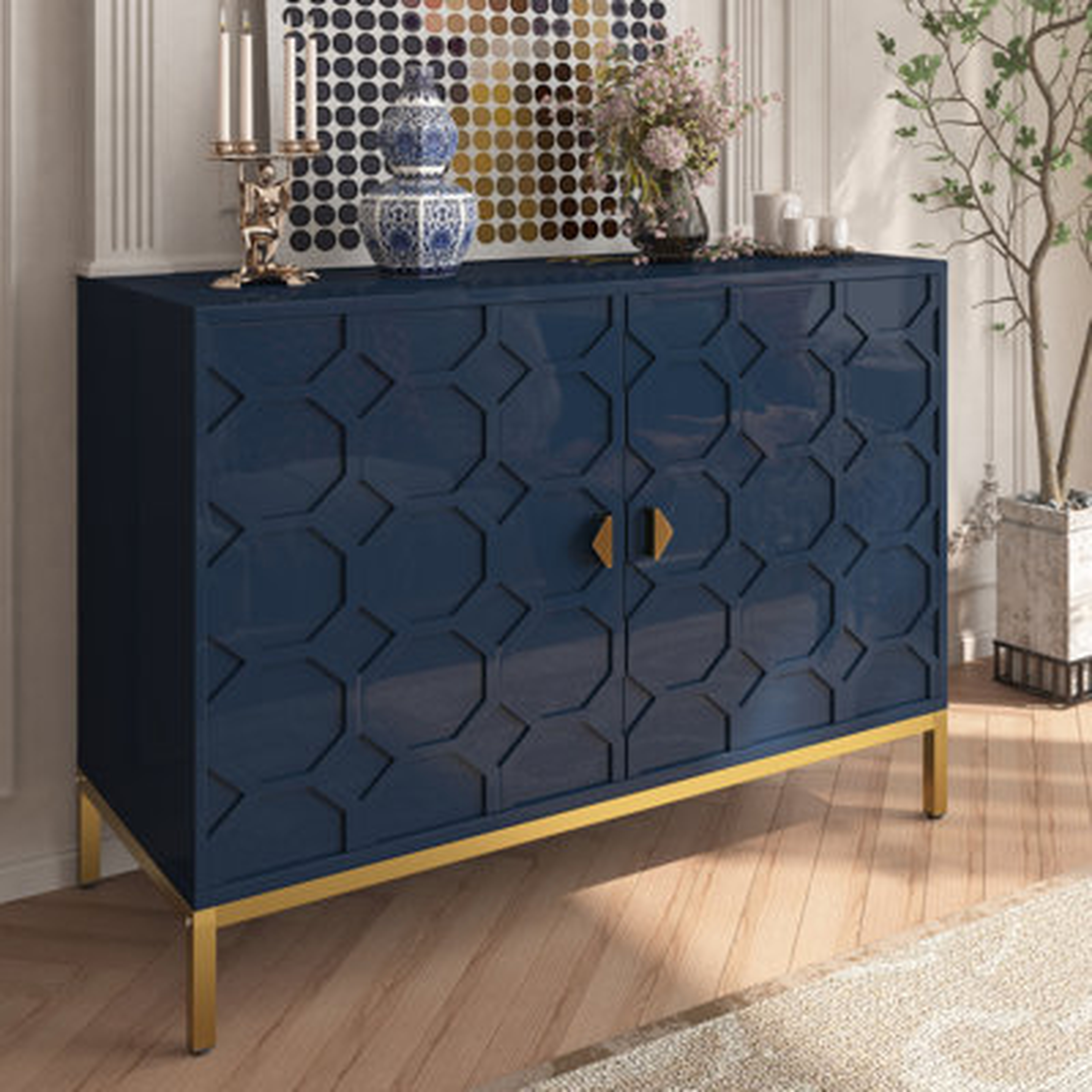 26.25''H  Storage Cabinet 2-Door Accent Cabinet - Wayfair