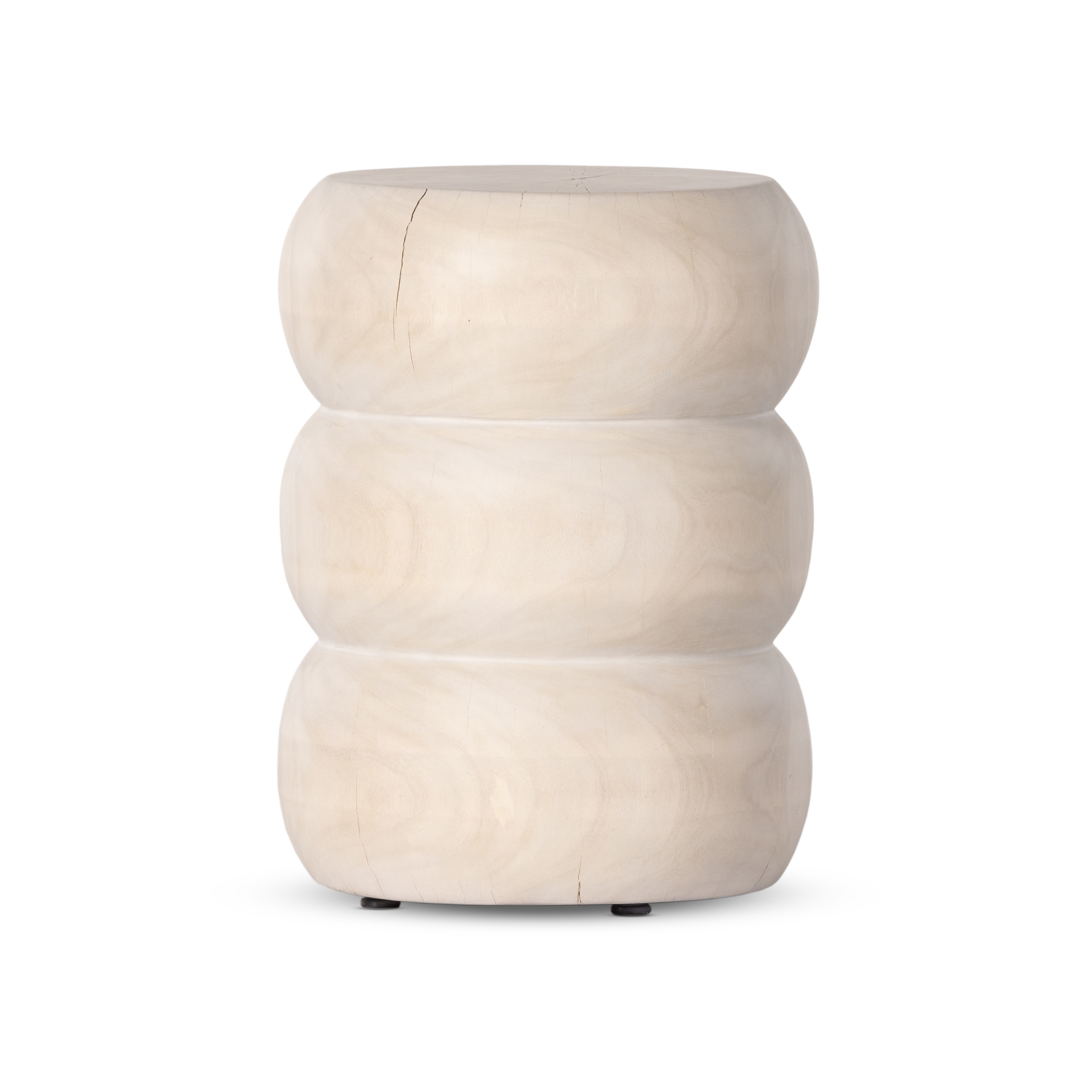 Pagoda End Table - Ivory - Four Hands