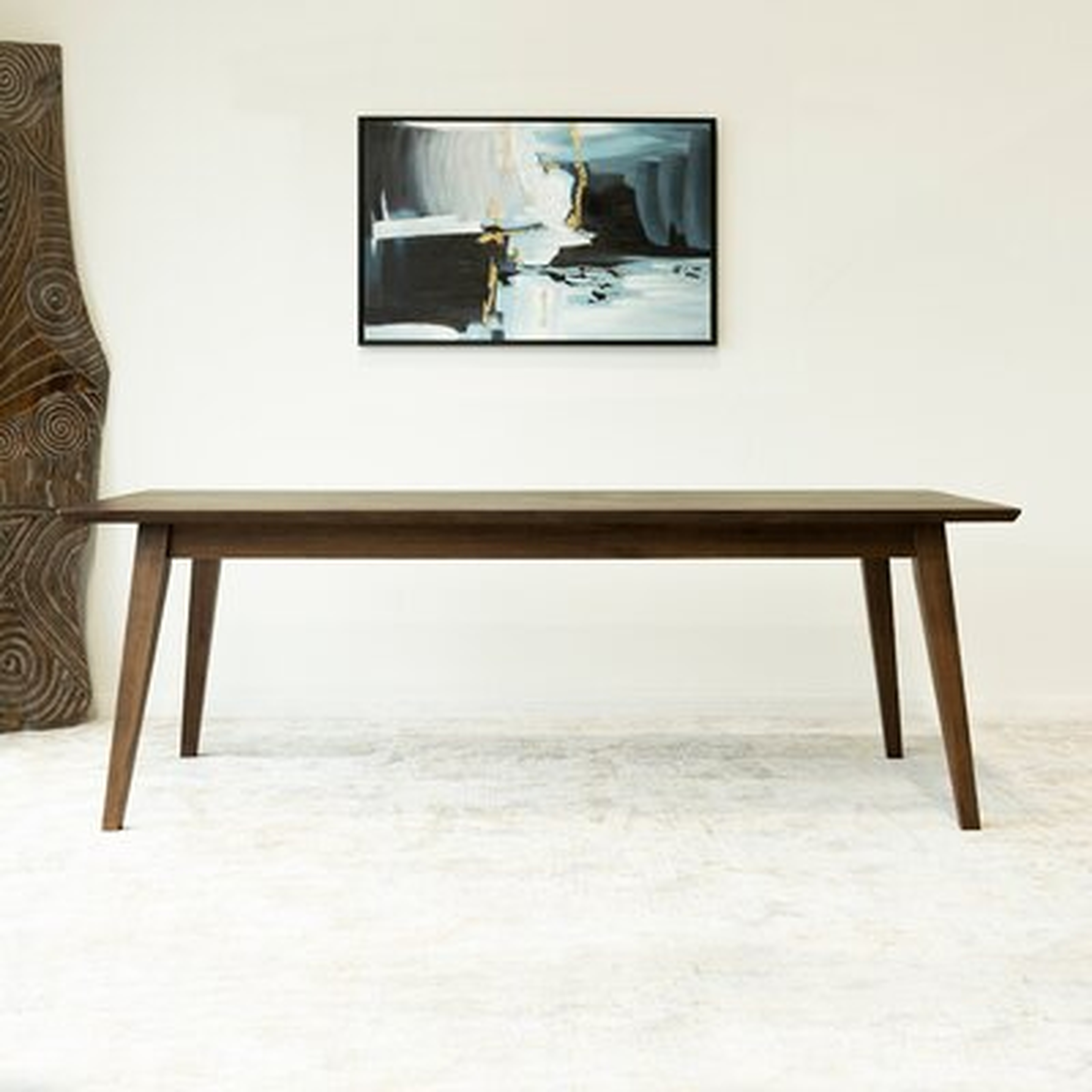 Altonya 86.1'' Eucalyptus Solid Wood Dining Table - Wayfair