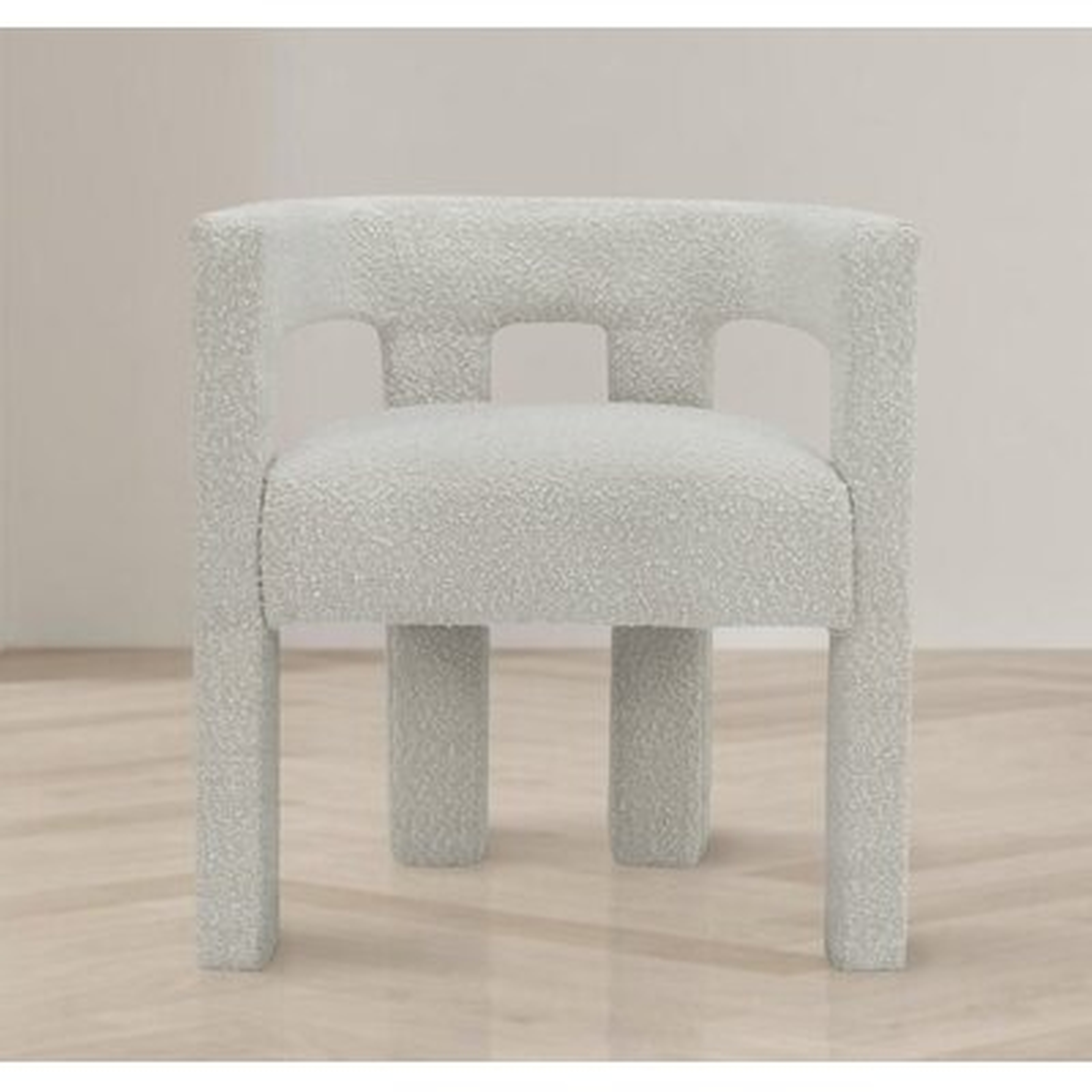 Athena Green Boucle Fabric Accent/Dining Chair - Wayfair