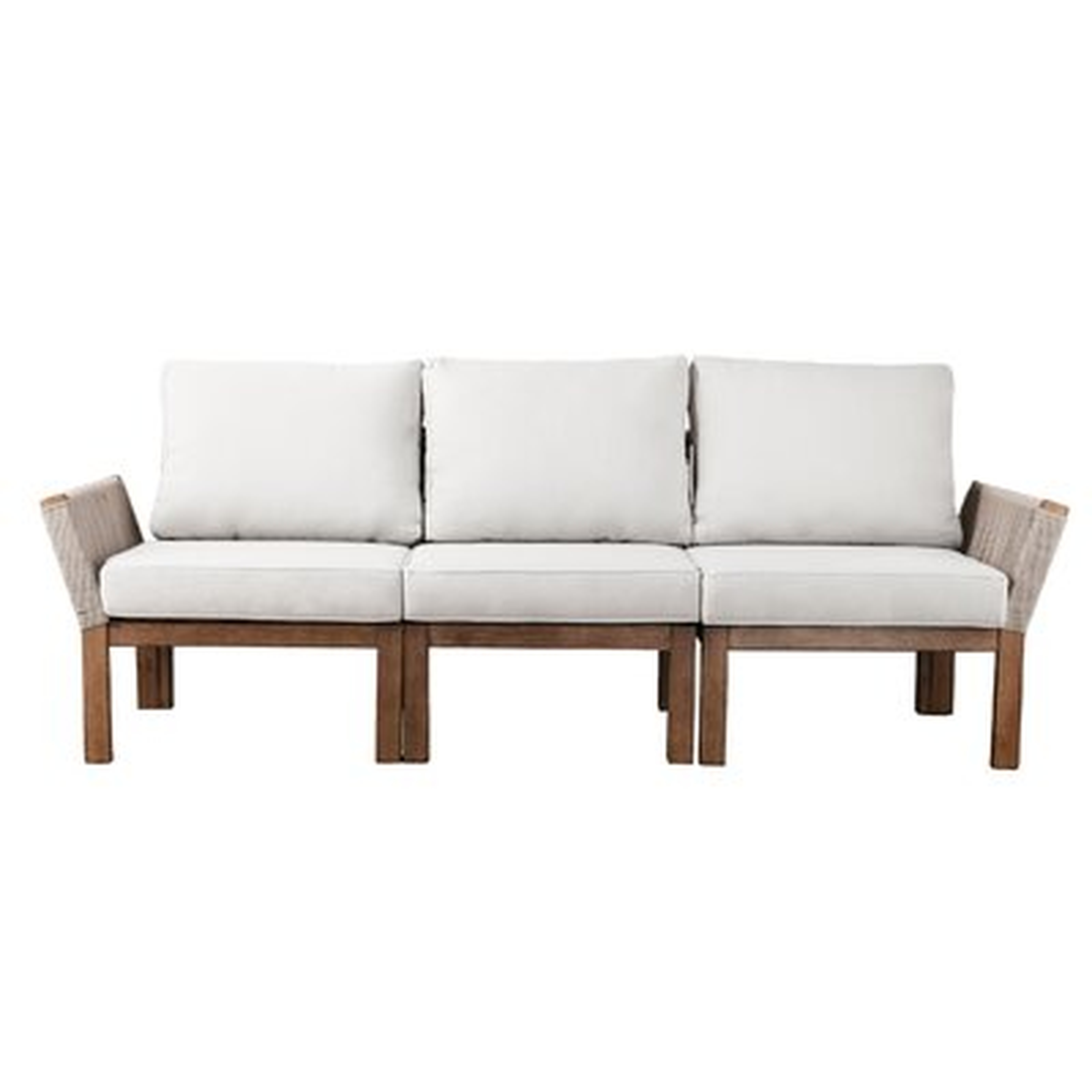 Brendina Patio Sofa with Cushions - Wayfair