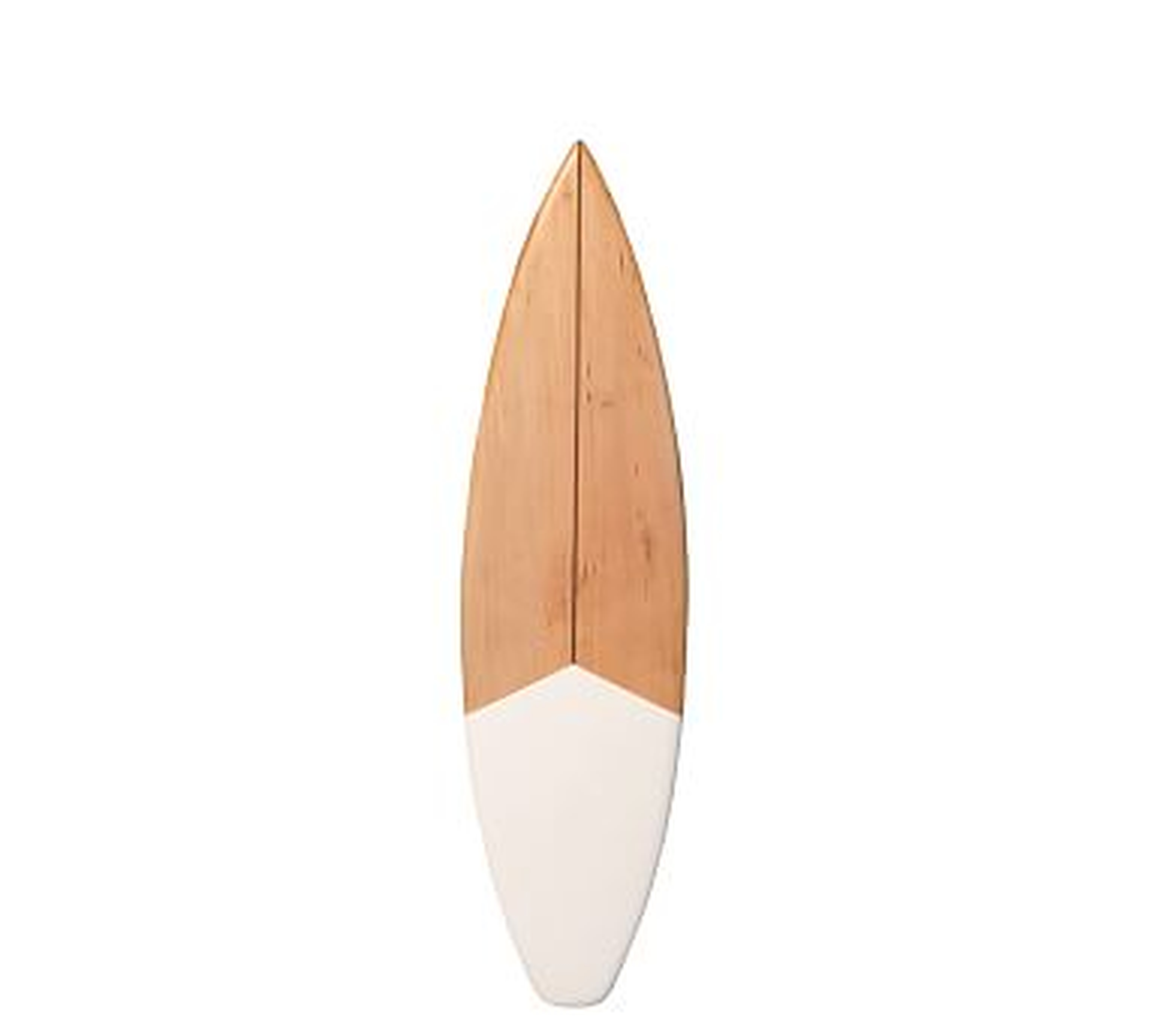 Shortboard Surfboard Matte White Wall Art, 4' - Pottery Barn