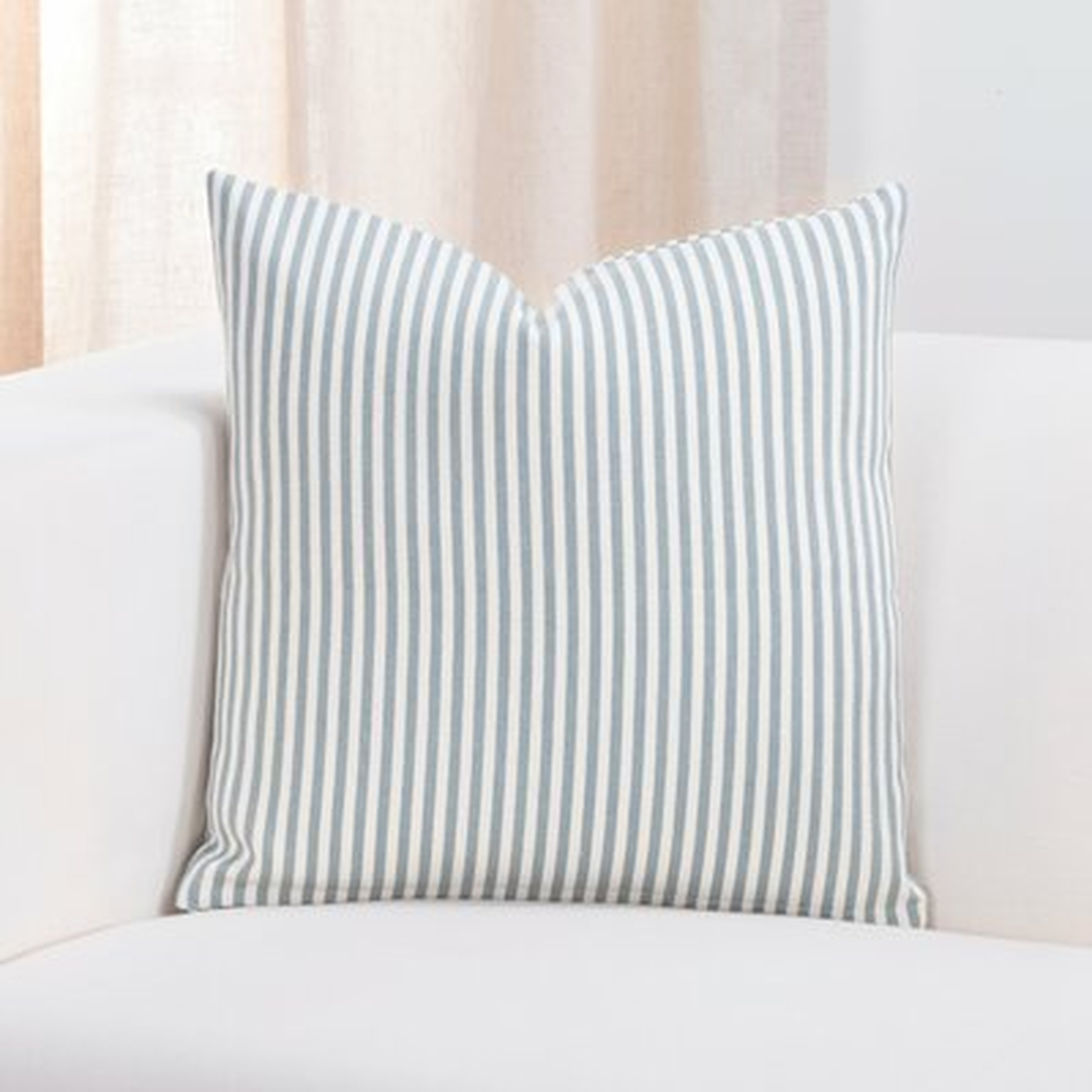 Mcmahan Stripe Juniper Stain Resistant Designer Pillow - Wayfair