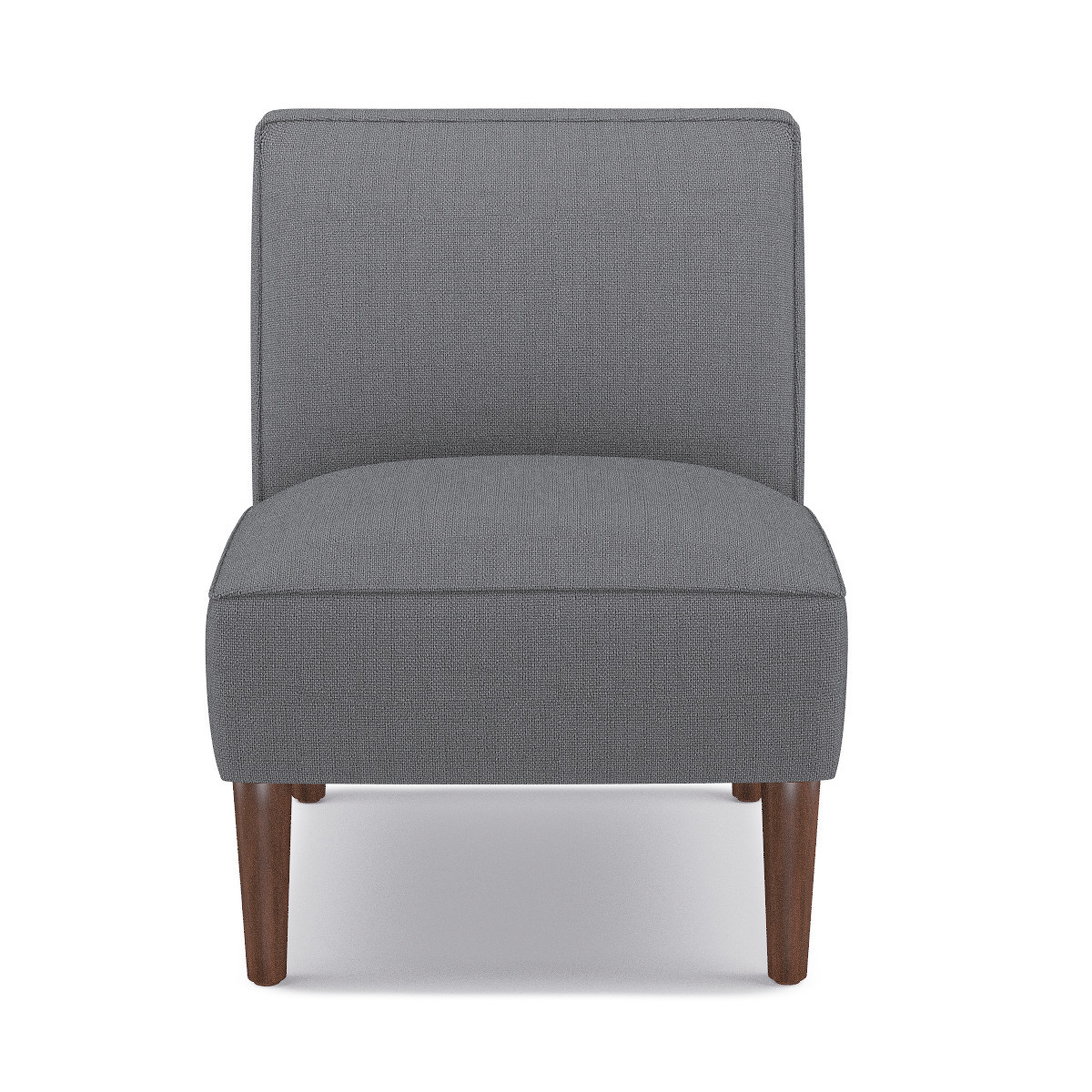 Slipper Chair | Grey Linen - The Inside