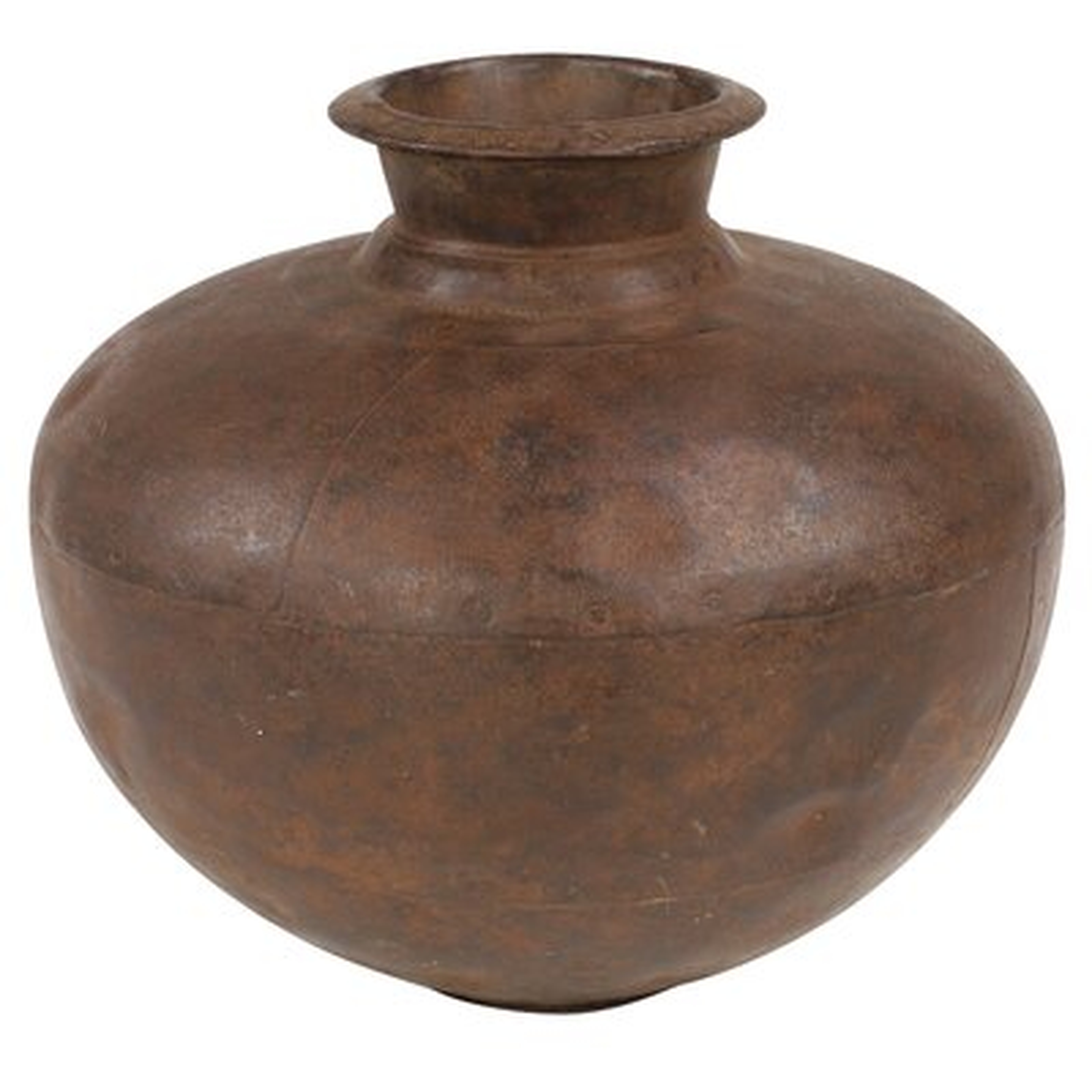 Brown 10'' Wood Table Vase - Wayfair