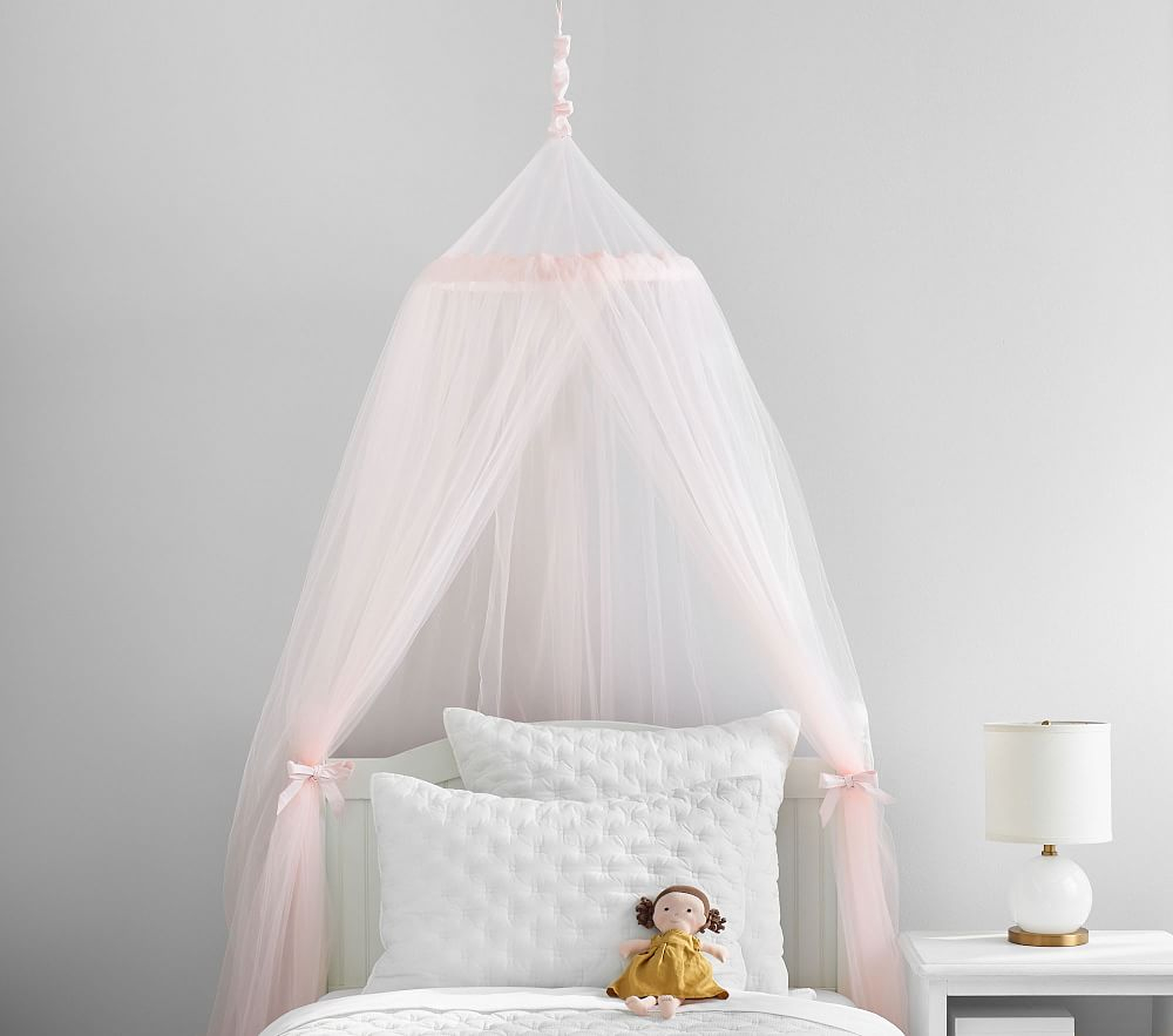 Blush Classic Tulle Canopy - Pottery Barn Kids