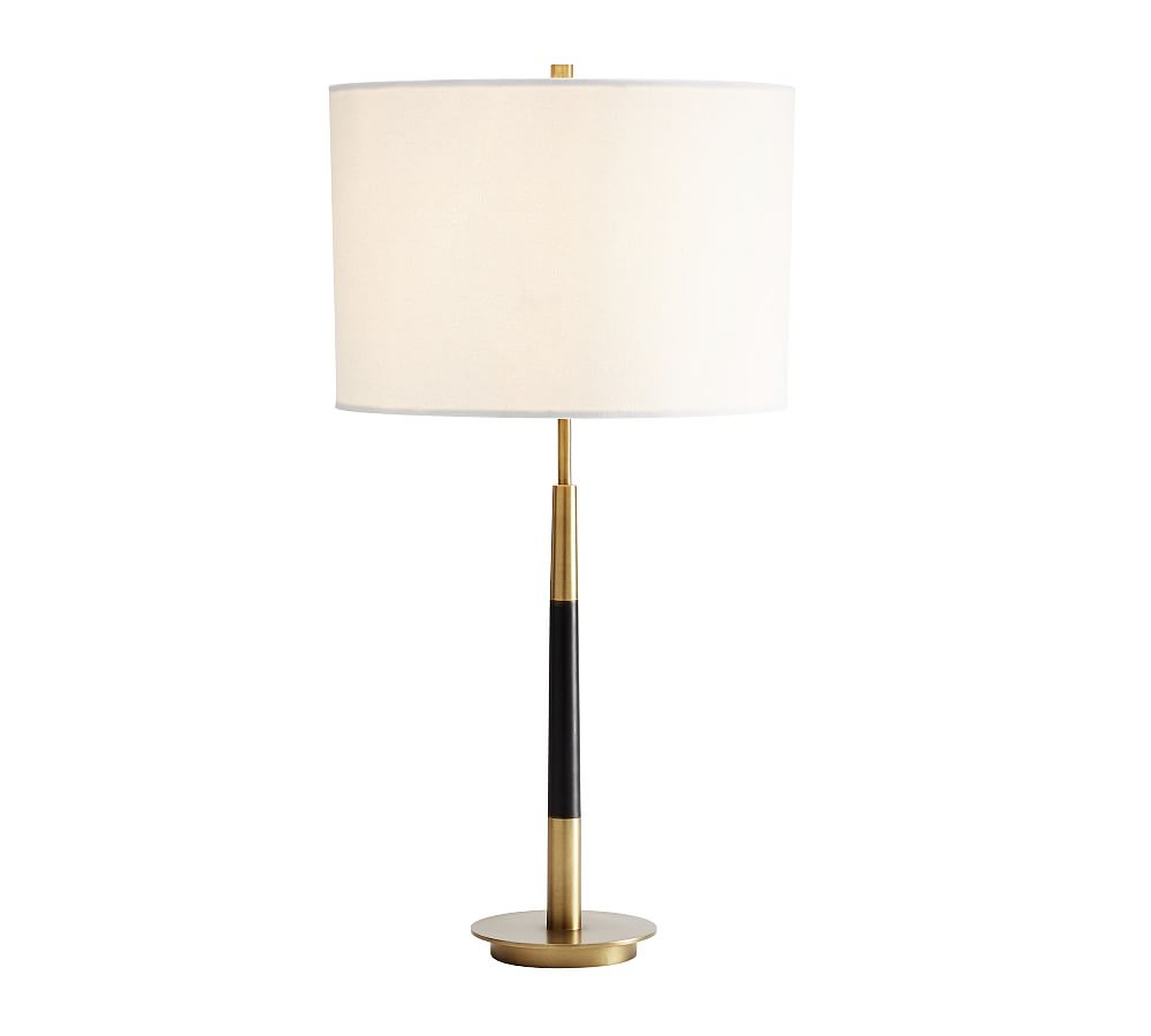 Reese Metal 24" Table Lamp, Tumbled Brass, Large - Pottery Barn