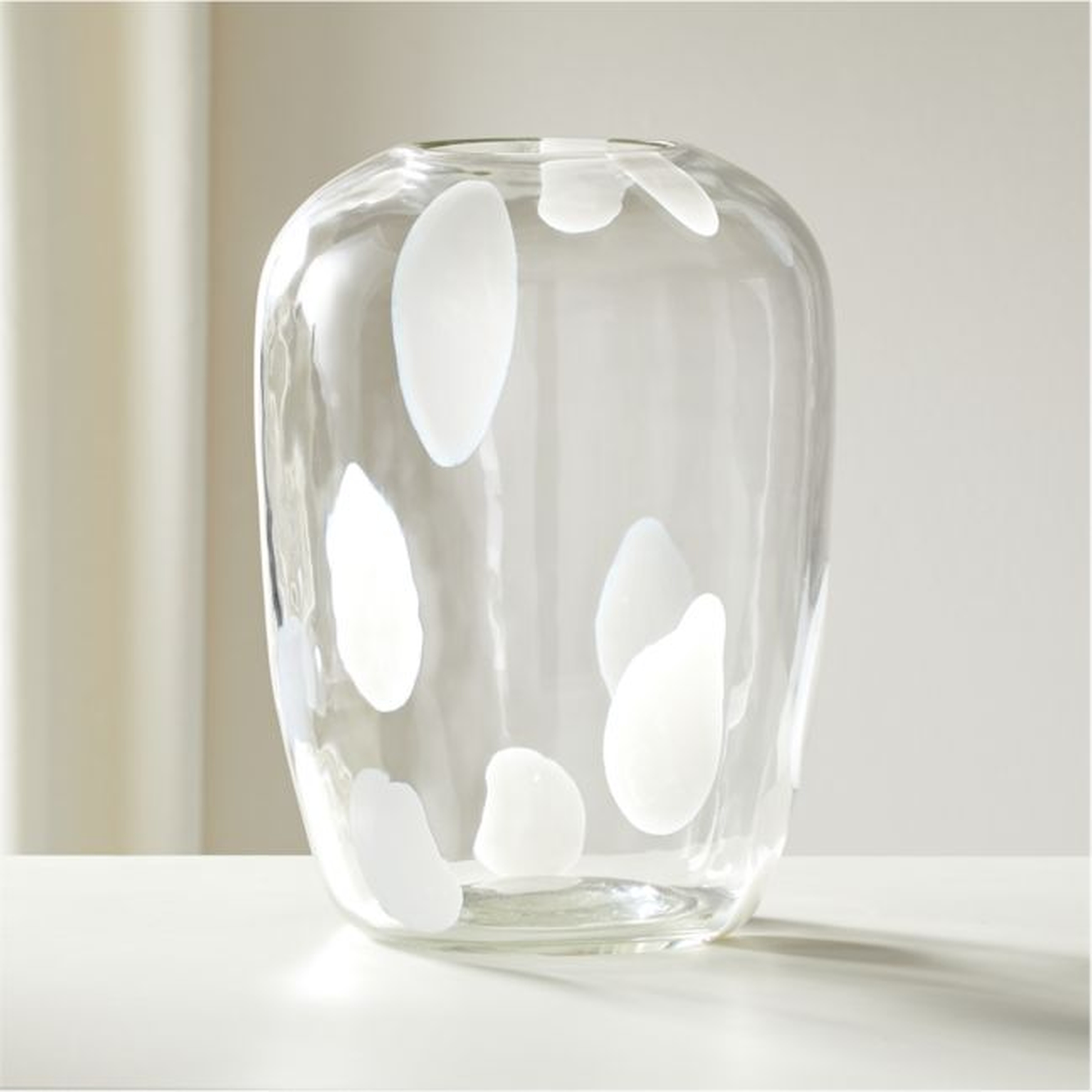 Voir Clear Glass Vase - CB2