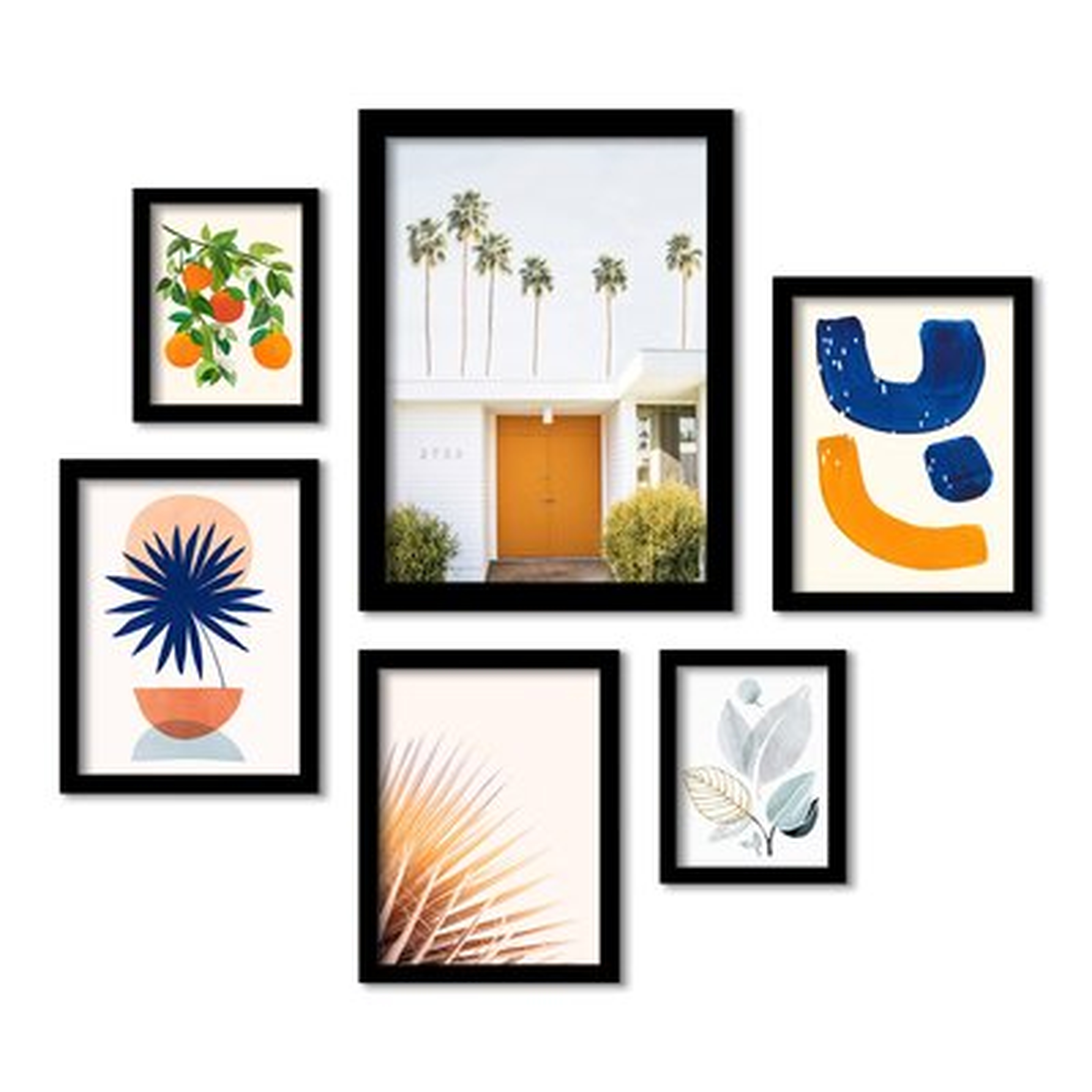 Palm Springs by Sisi and Seb - 6 Piece Picture Frame Print Set on Paper - Wayfair