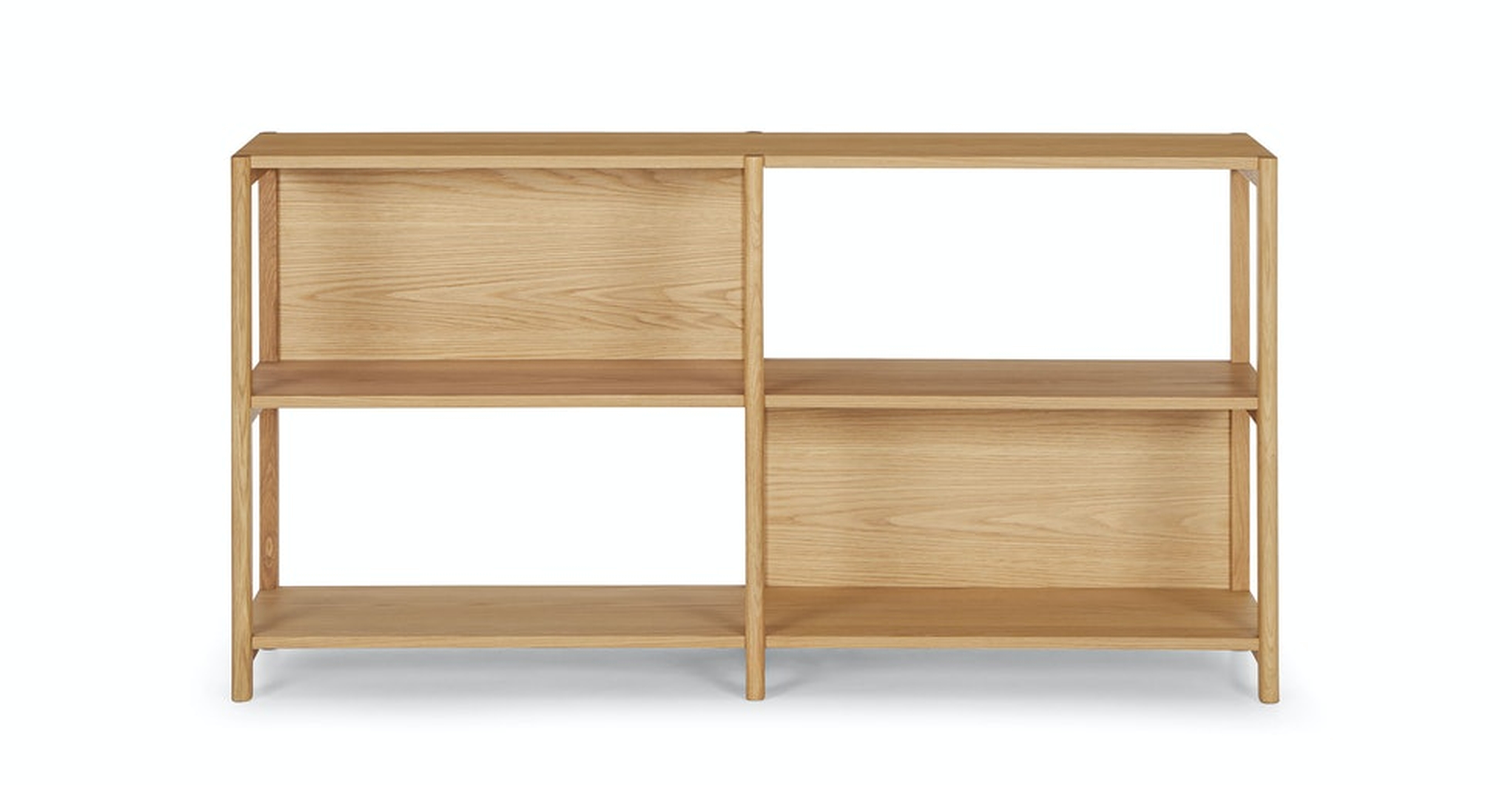 Mysen 64" Bookcase - Warm Oak - Article