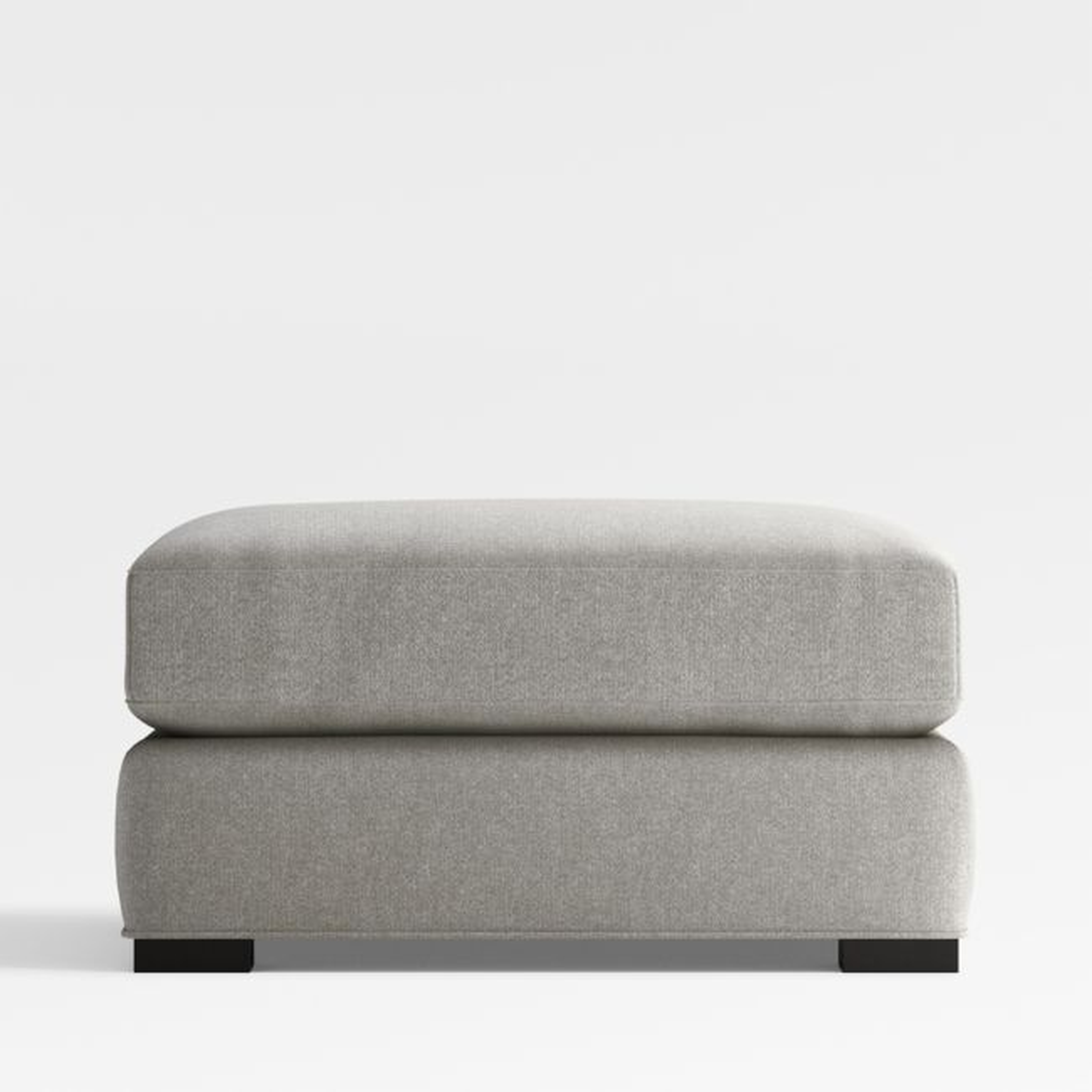 Axis Classic 34" Square Cocktail Ottoman - Crate and Barrel