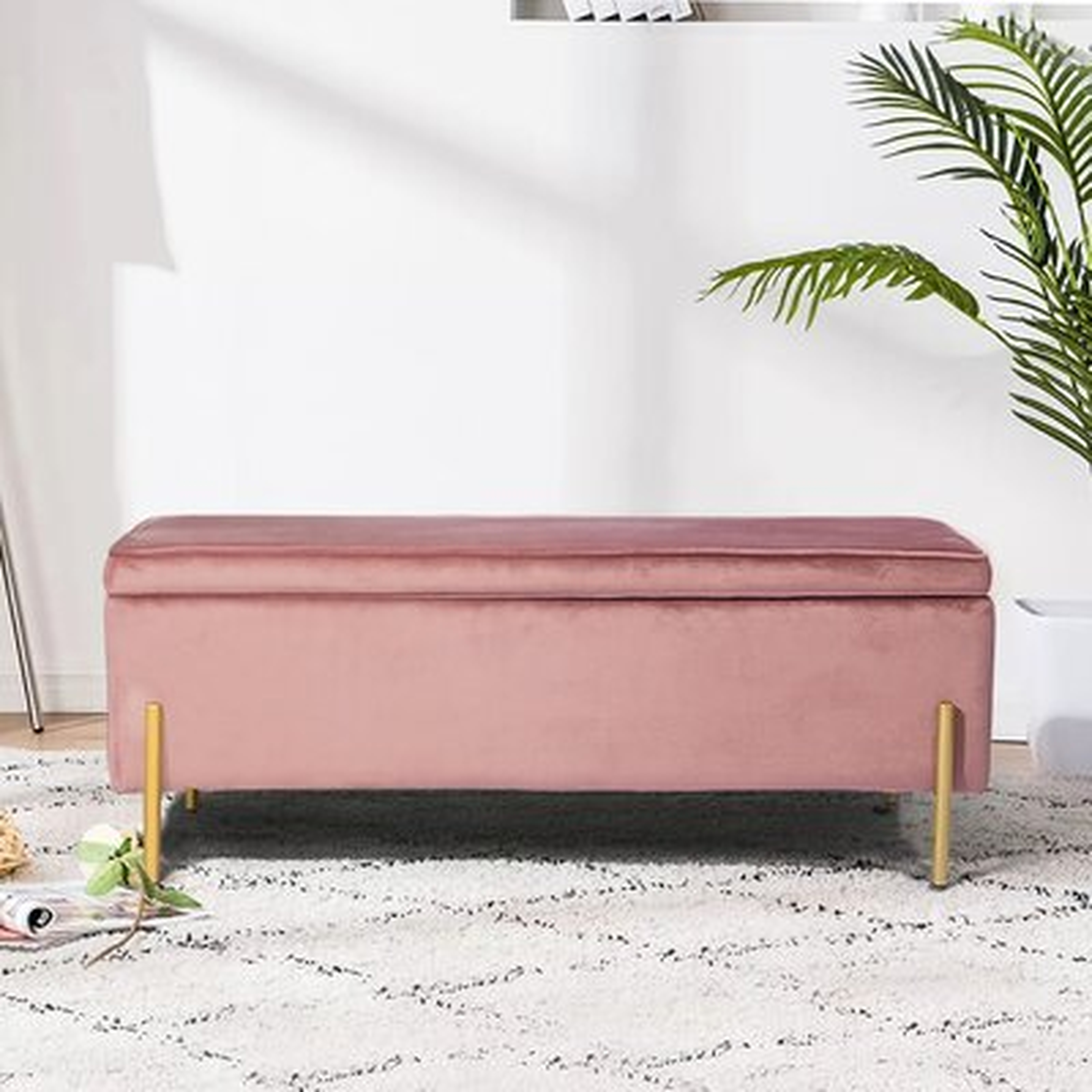 Schmucker Upholstered Flip Top Storage Bench - Wayfair