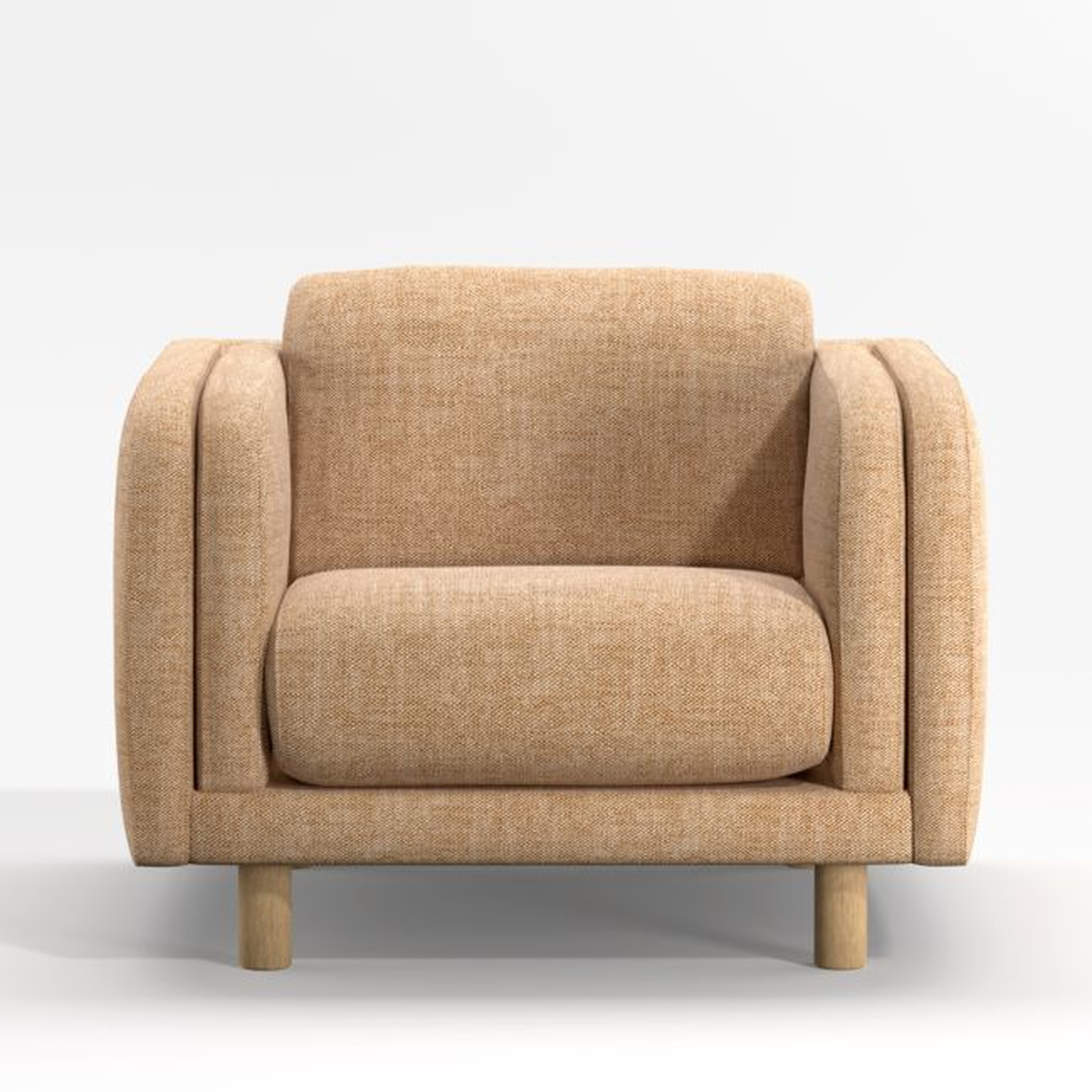 Pershing Curved Arm Chair - Crate and Barrel