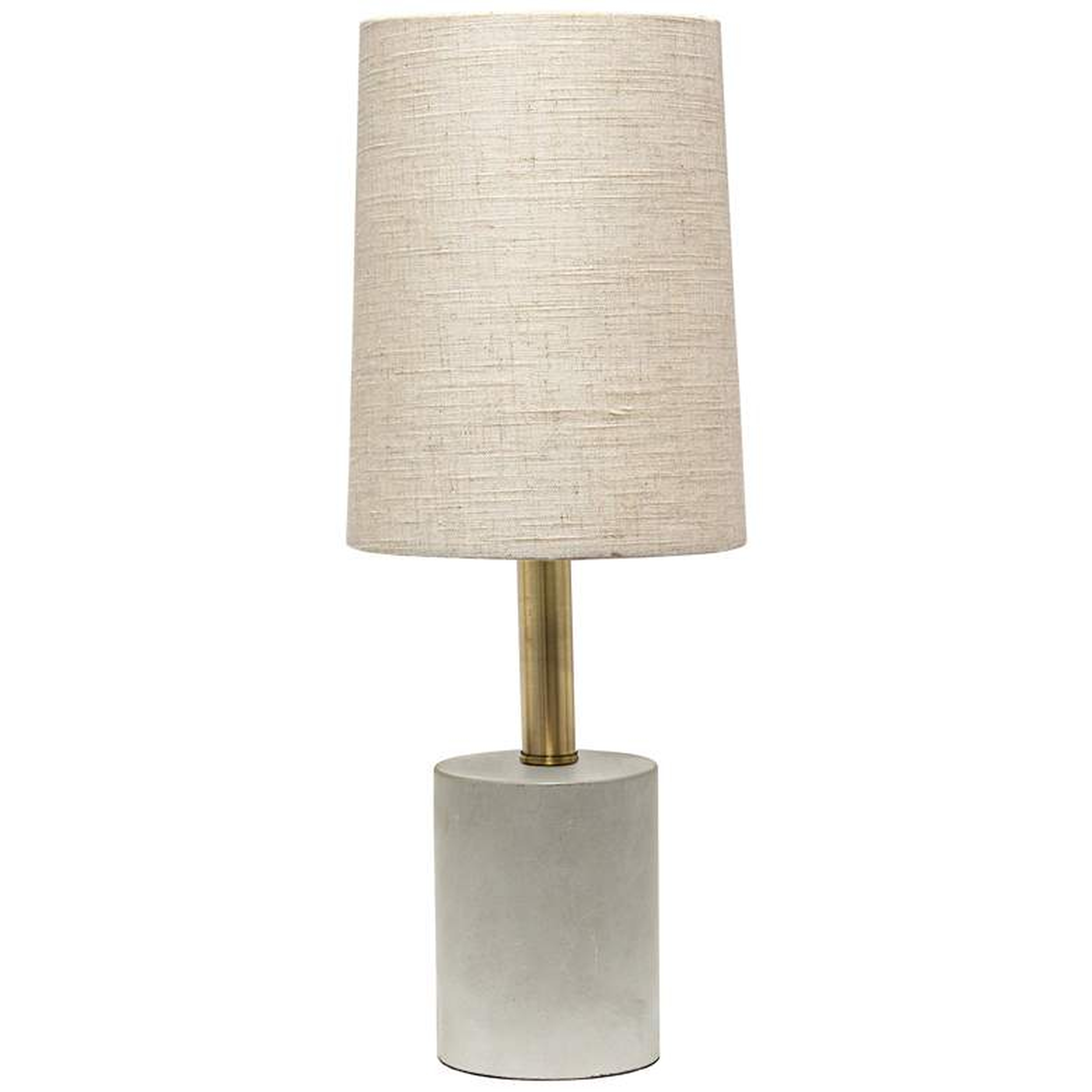 Lalia Home 18 1/2"H Khaki Gray Concrete Accent Table Lamp - Lamps Plus