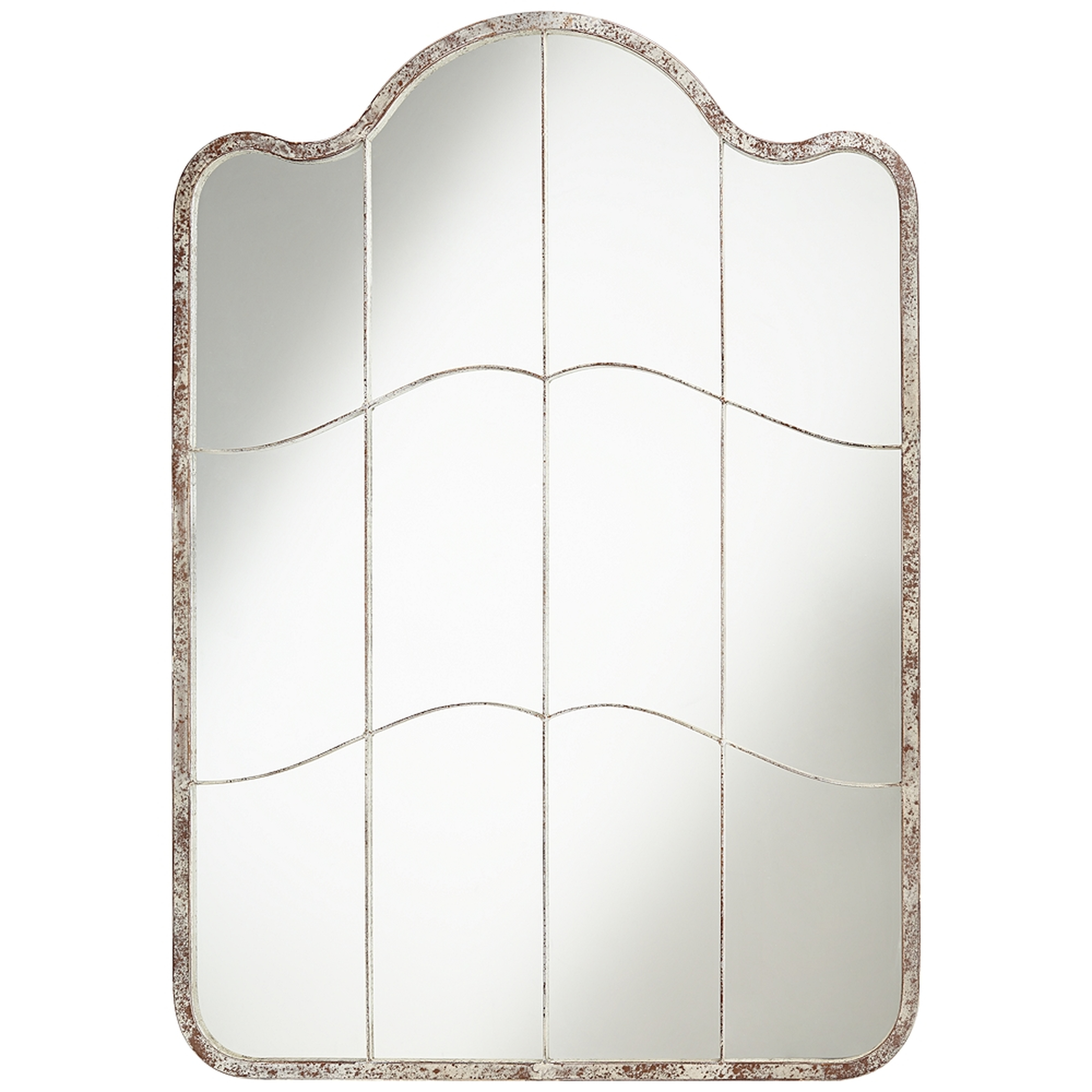 Farrah Silver 39" x 54 3/4"Oversized Wall Mirror - Style # 76A87 - Lamps Plus