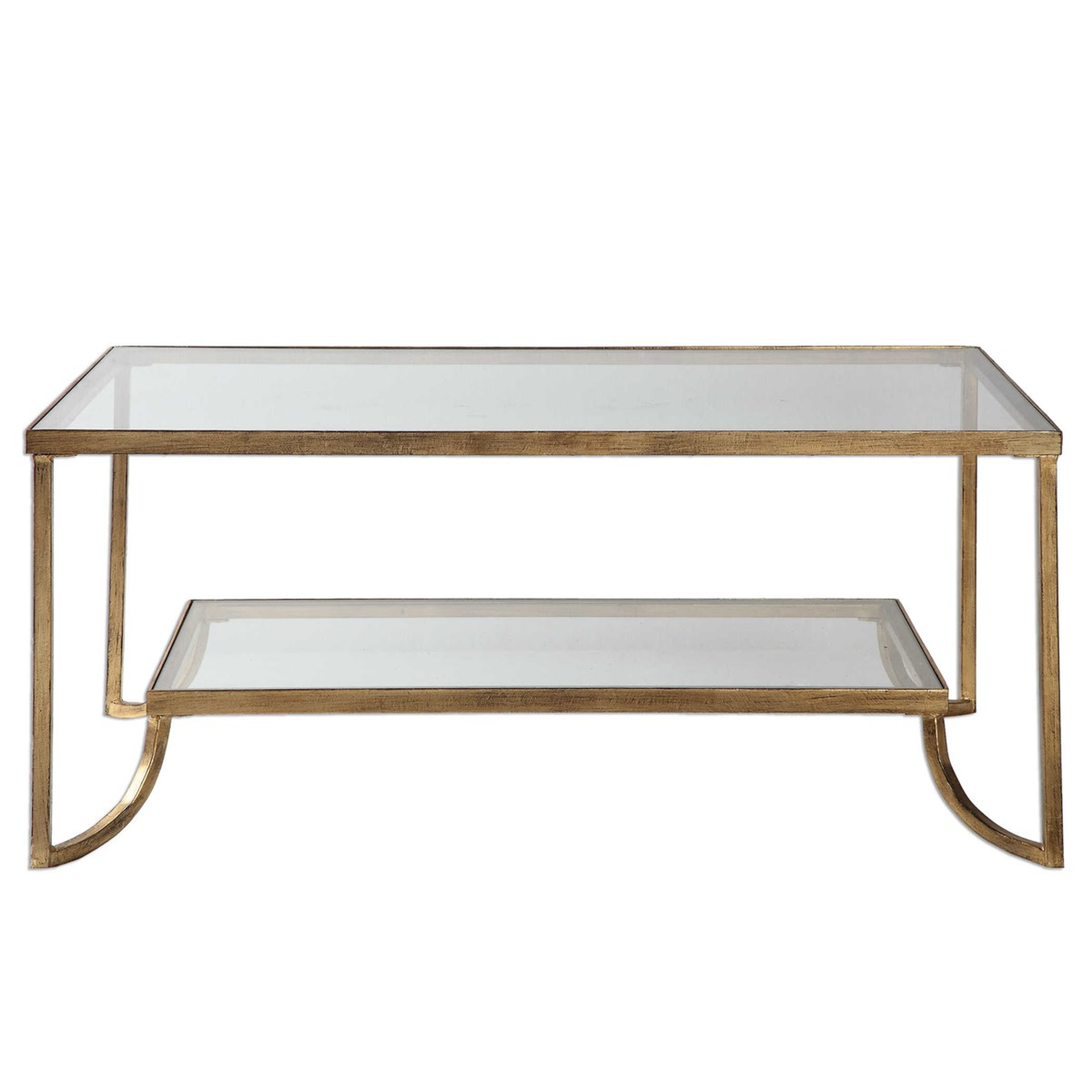 Katina Gold Leaf Coffee Table - Hudsonhill Foundry