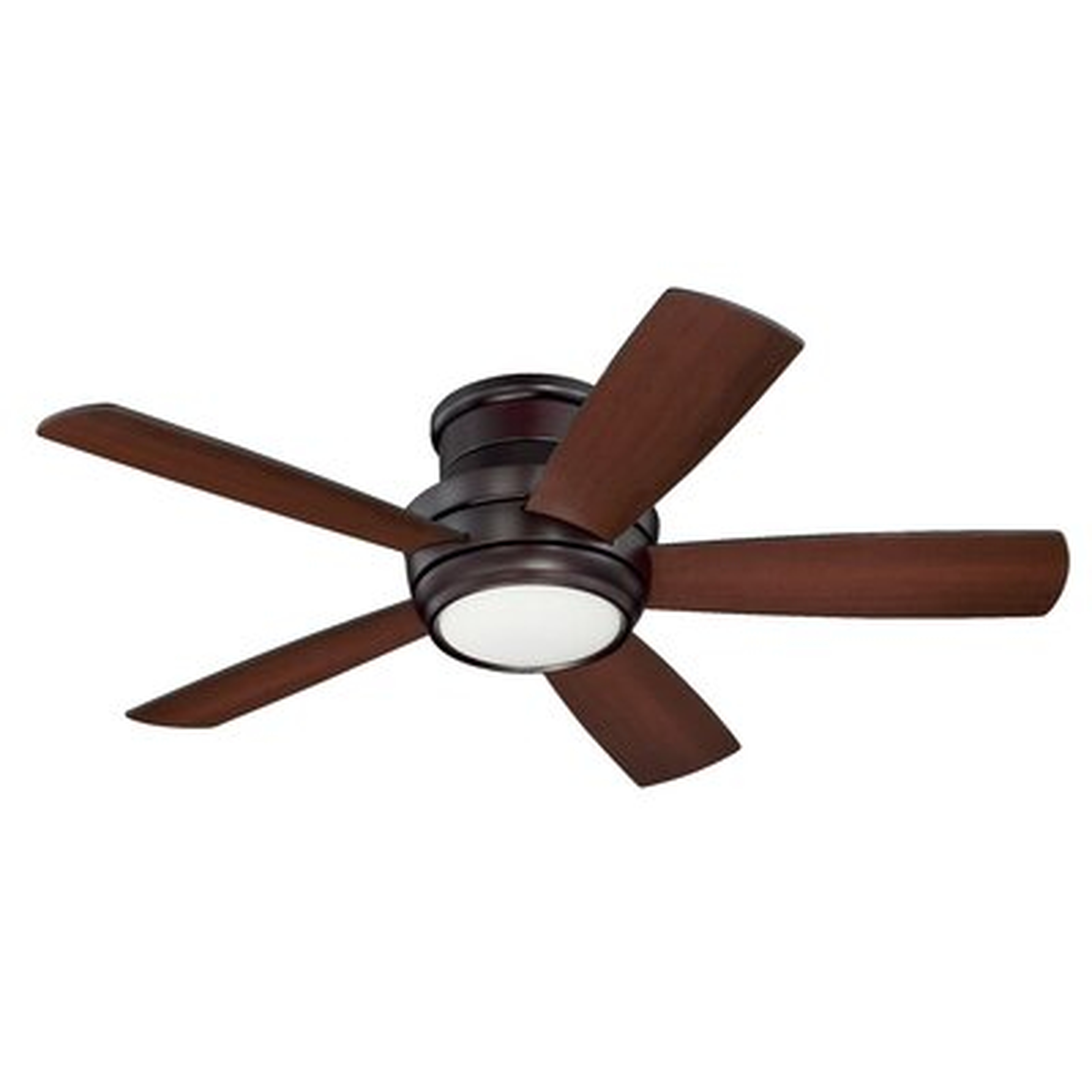 44" Jaron 5 -Blade Outdoor LED Standard Ceiling Fan with Remote Control and Light Kit Included - AllModern