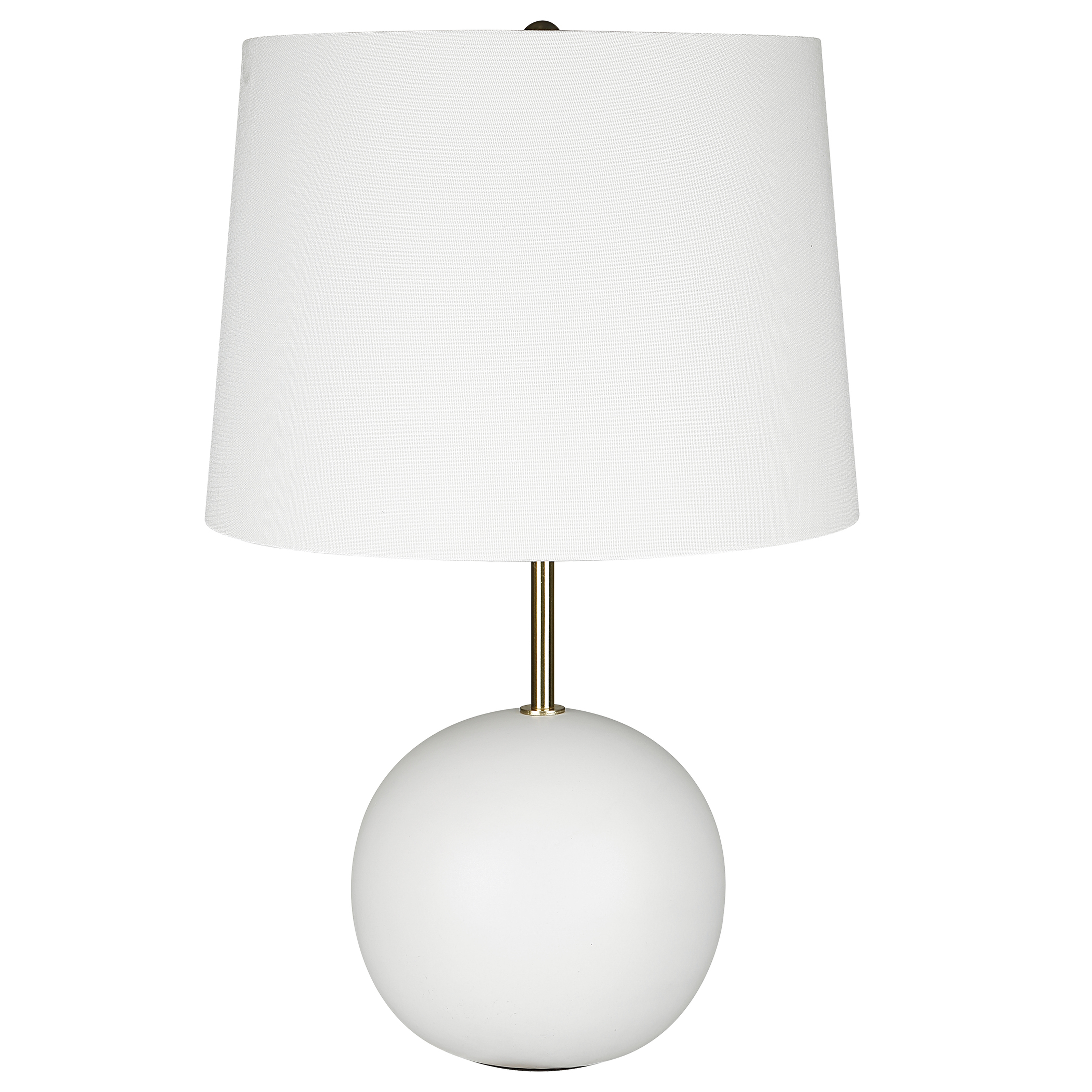 Sphere Table Lamp, White, 22" - Hudsonhill Foundry
