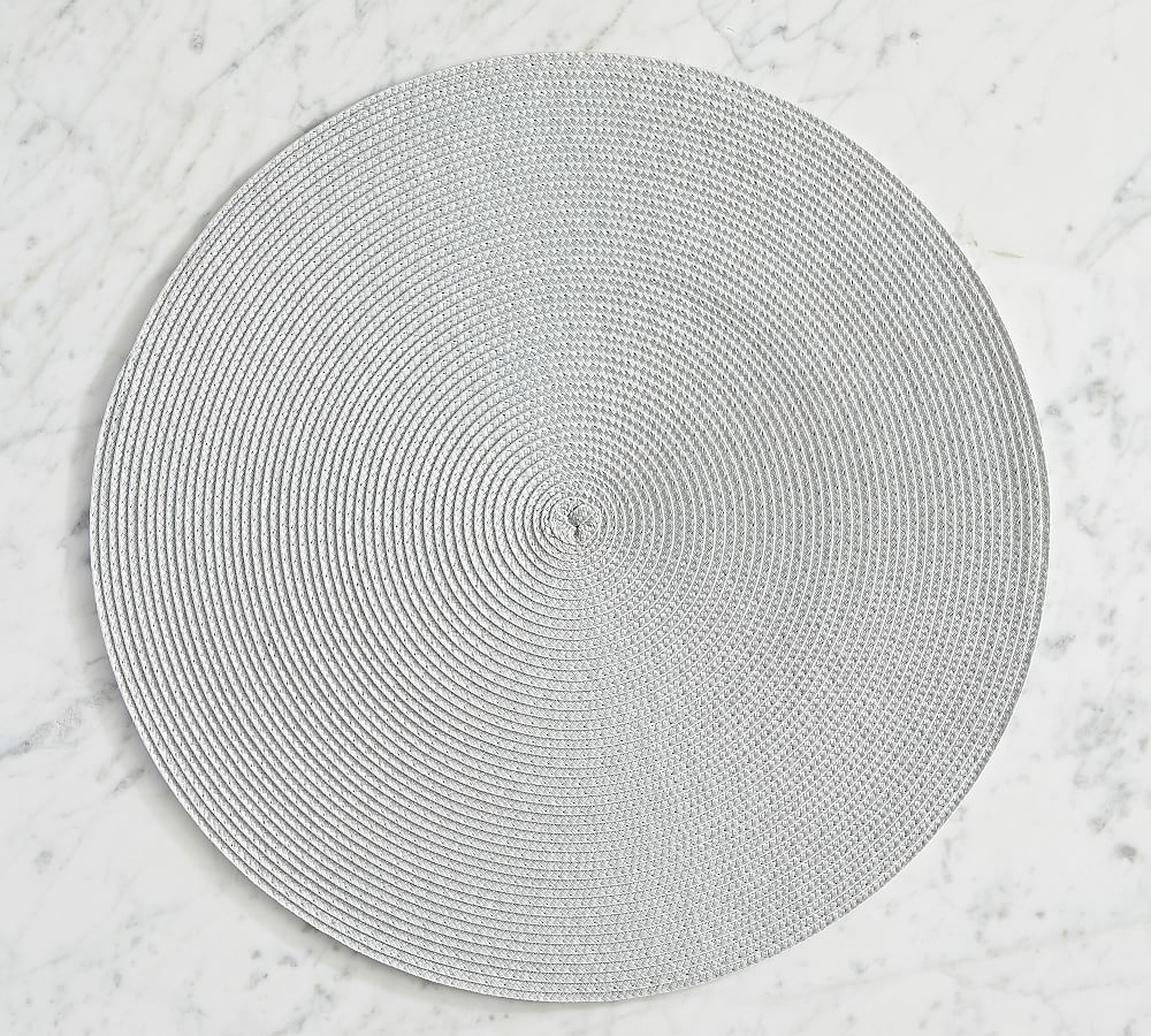 Woven Round Placemats, Set of 4 - Gray - Pottery Barn