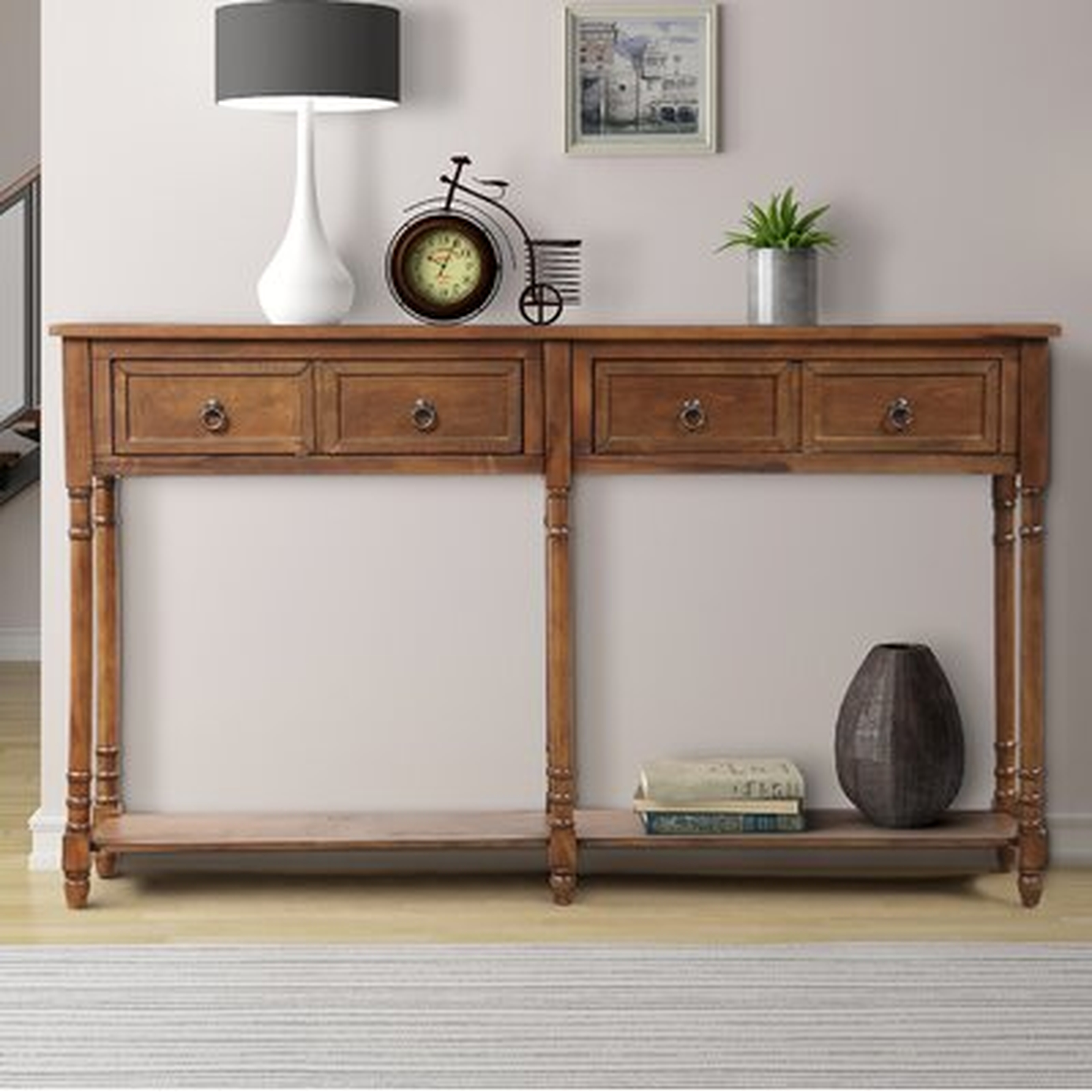 Mitcham 58" Solid Wood Console Table - Wayfair