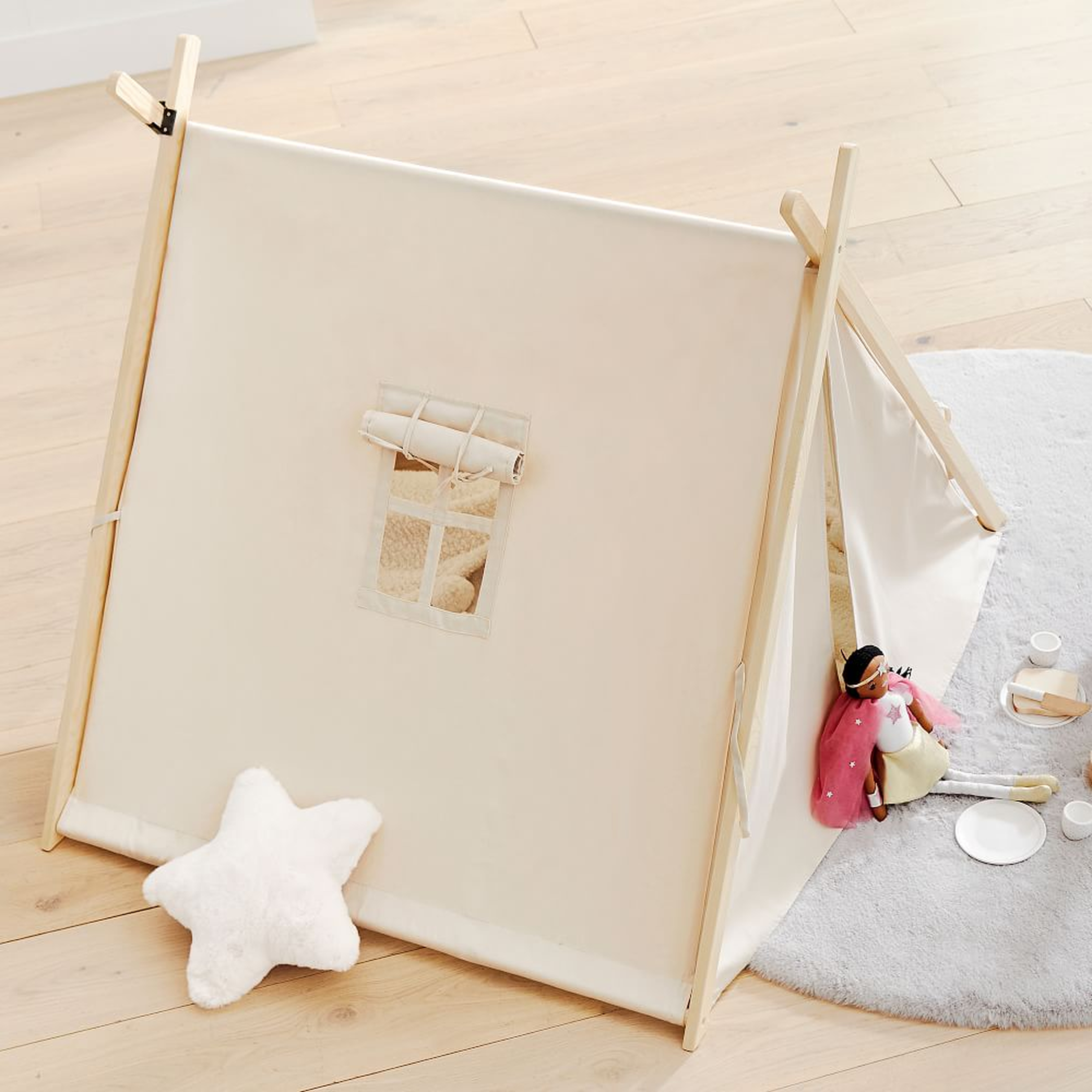 Collapsible Play Tent, Natural, WE Kids - West Elm