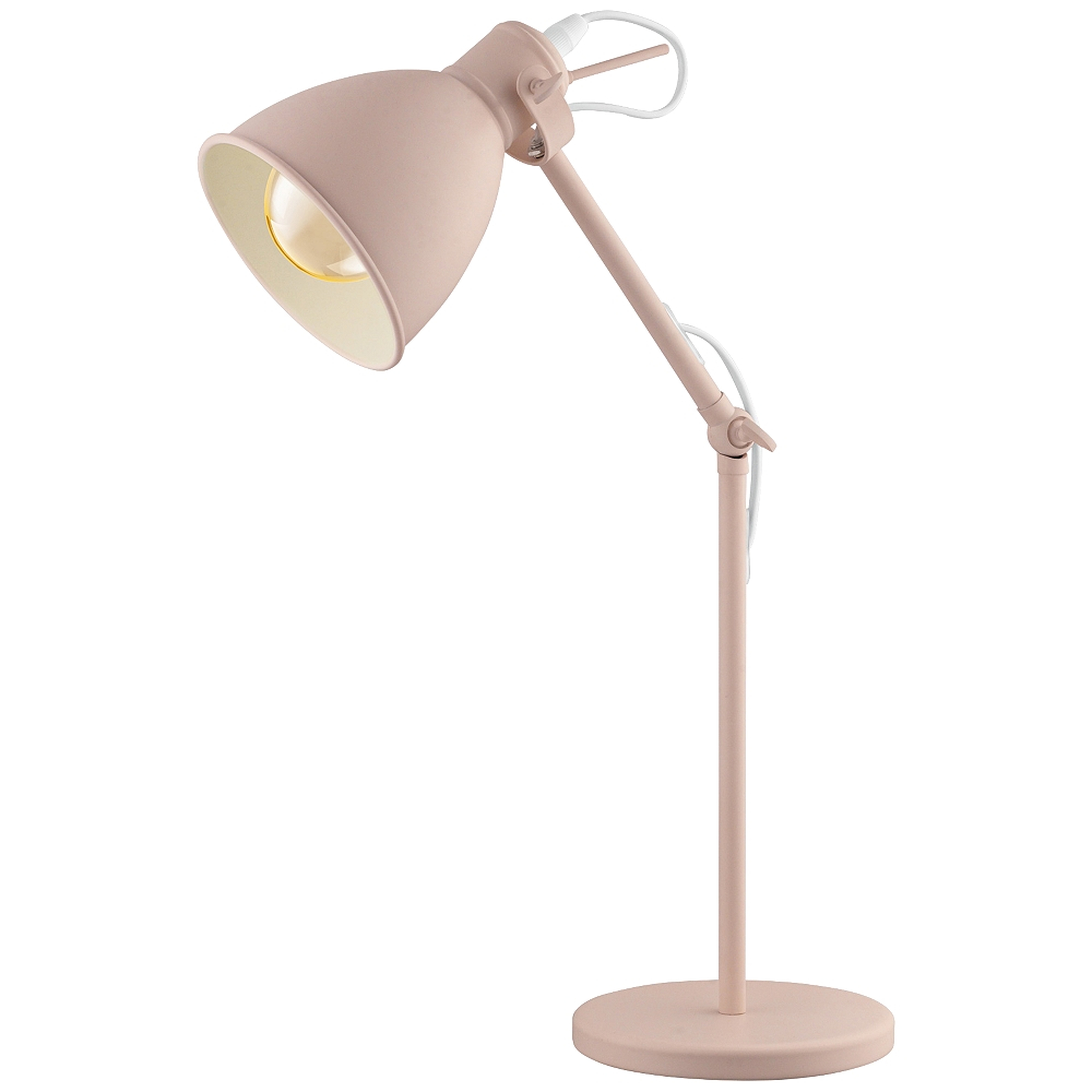 Eglo Priddy-P Pastel Apricot Adjustable Desk Lamp - Style # 85Y36 - Lamps Plus