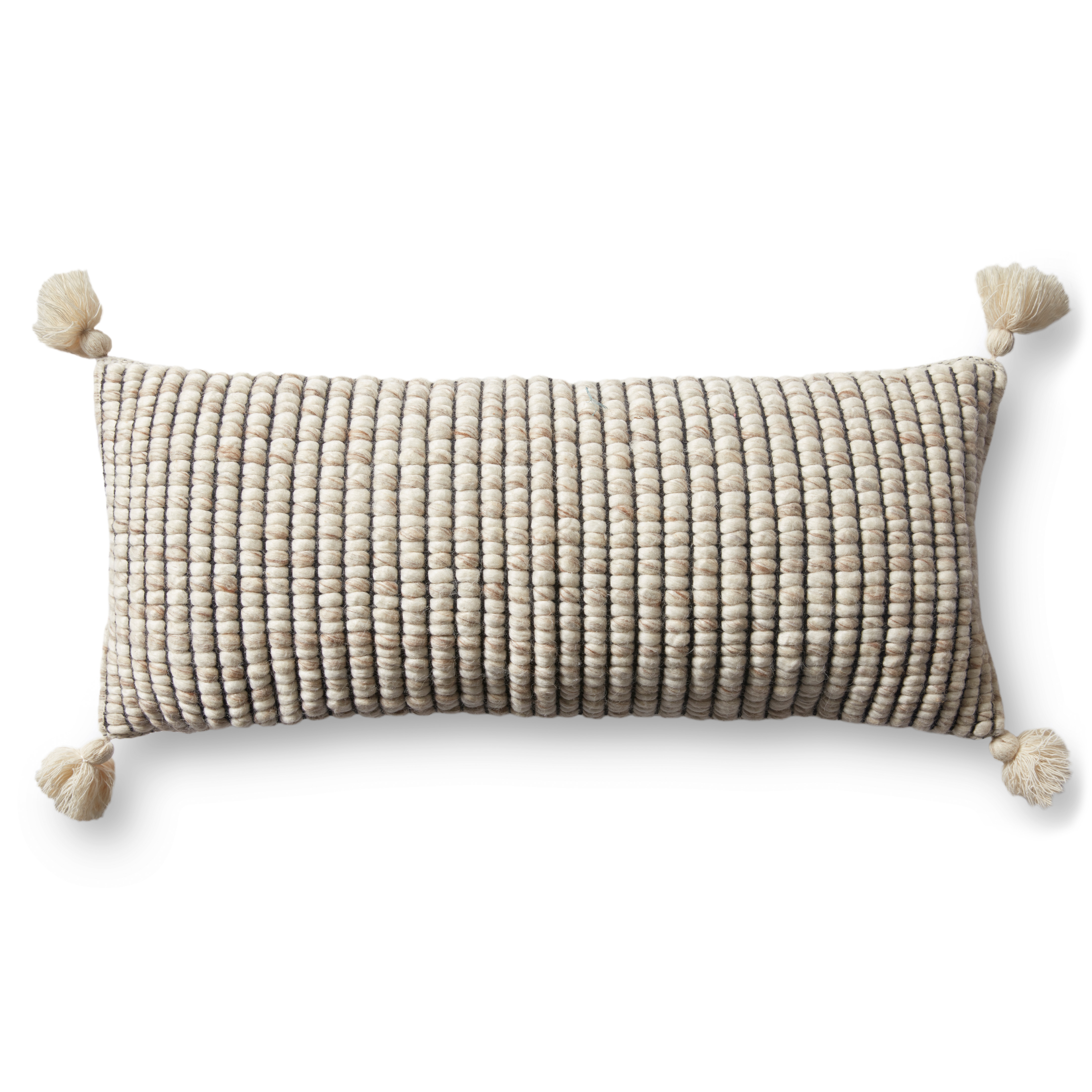 PILLOWS PED0003 SAND / IVORY 13" x 35" Cover Only - Loloi Rugs