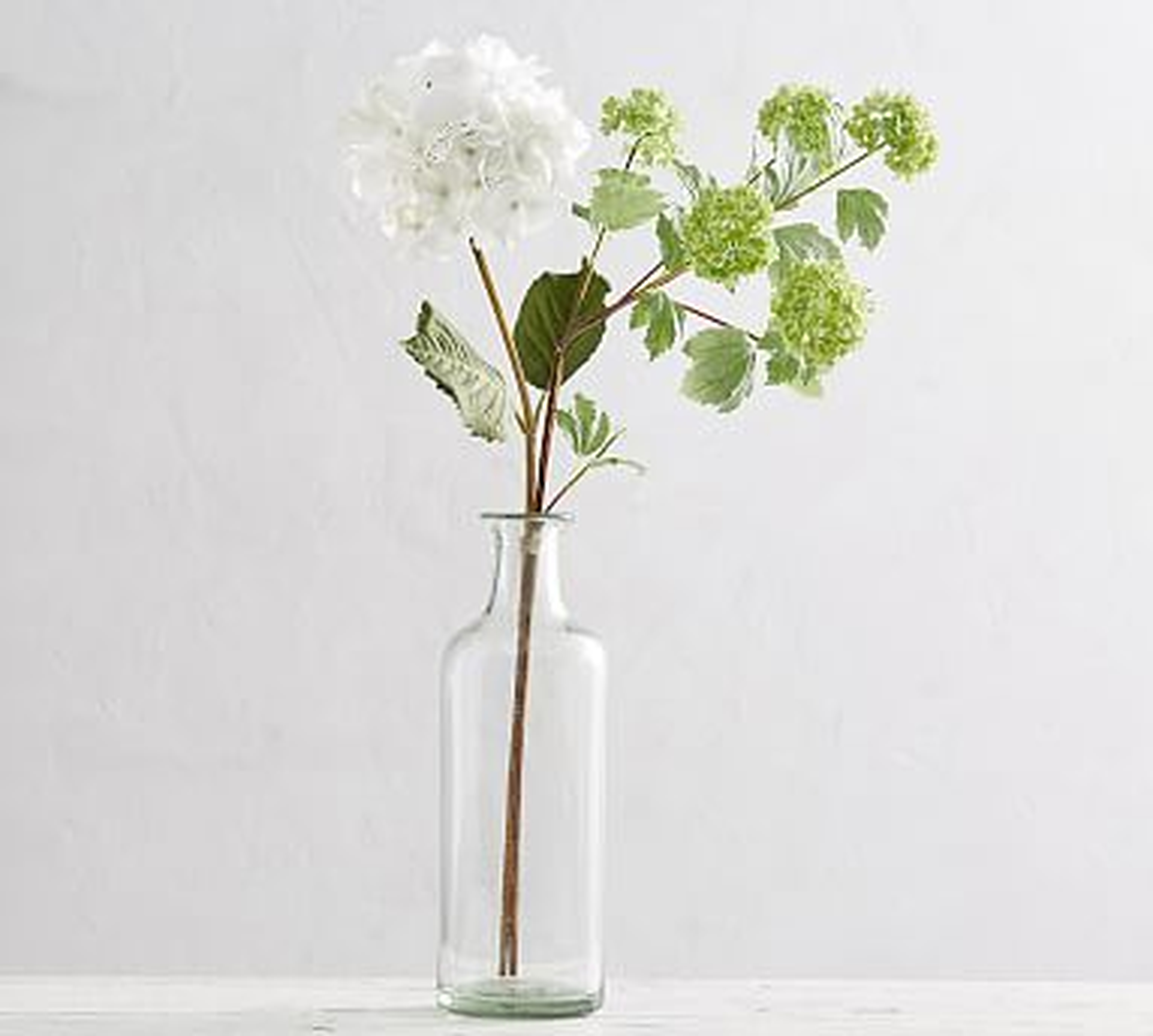 Faux Hydrangea Viburnum Bouquet, White - Pottery Barn