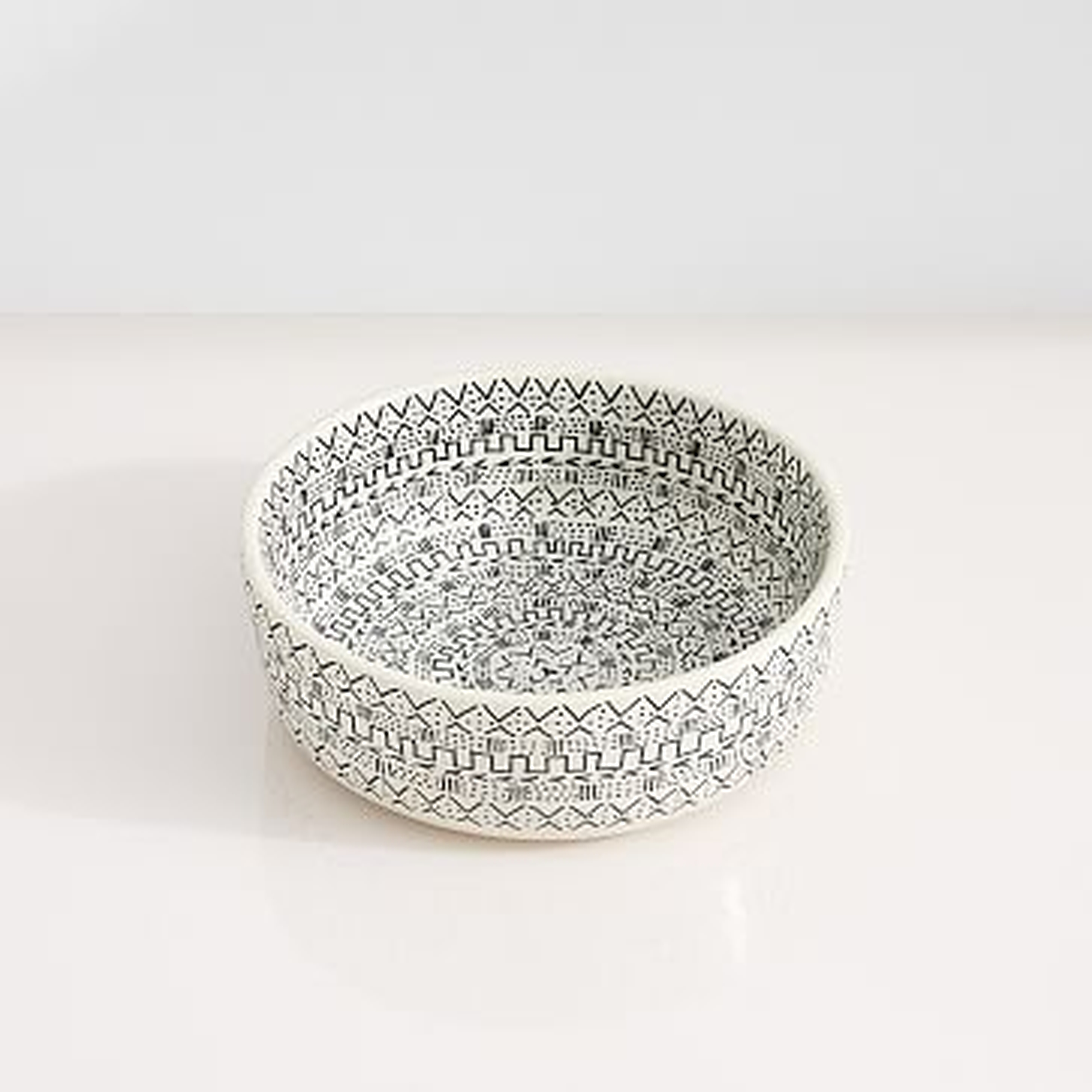 Mbare Centerpiece Bowl, White, Small - West Elm