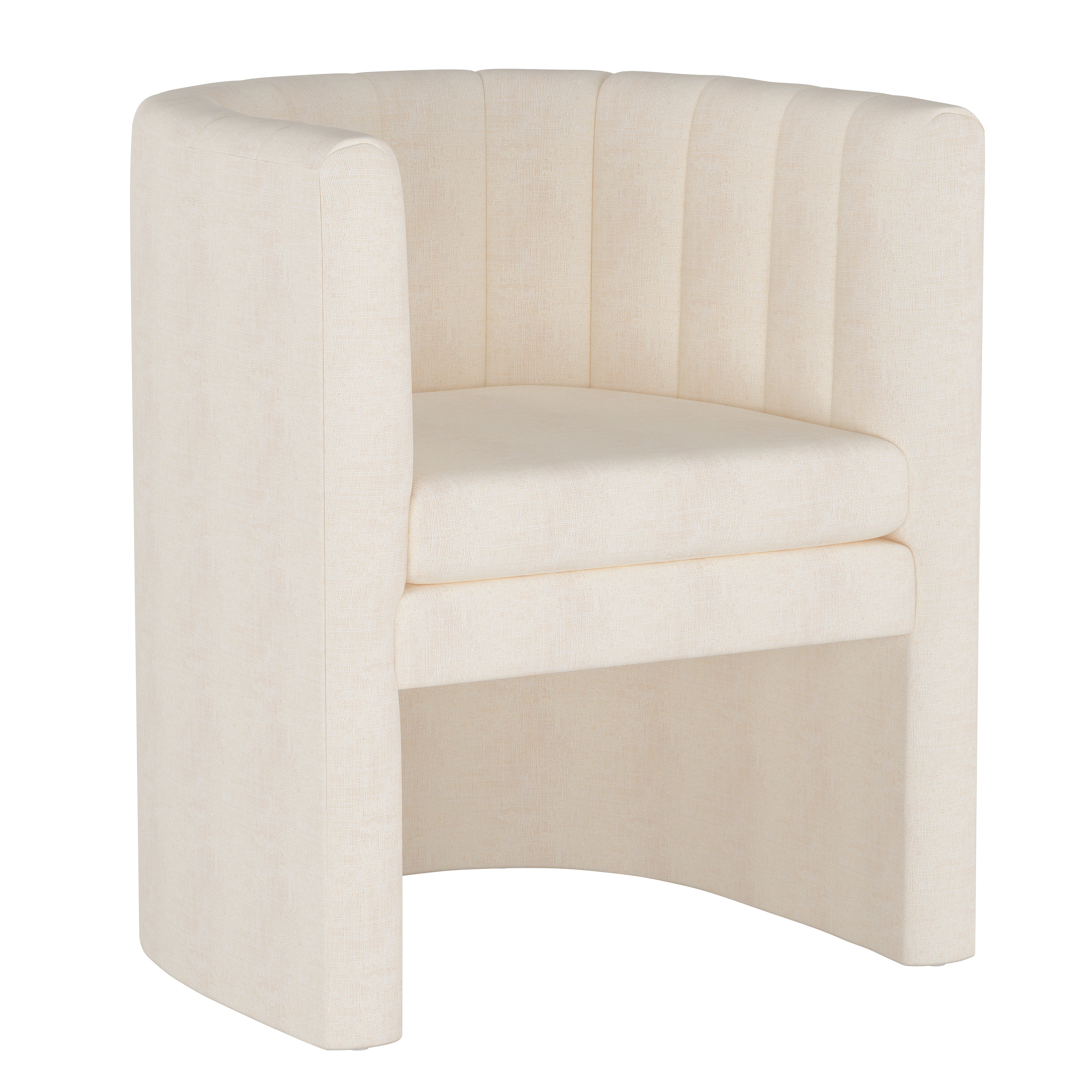 Wellshire Chair, White Linen - Studio Marcette