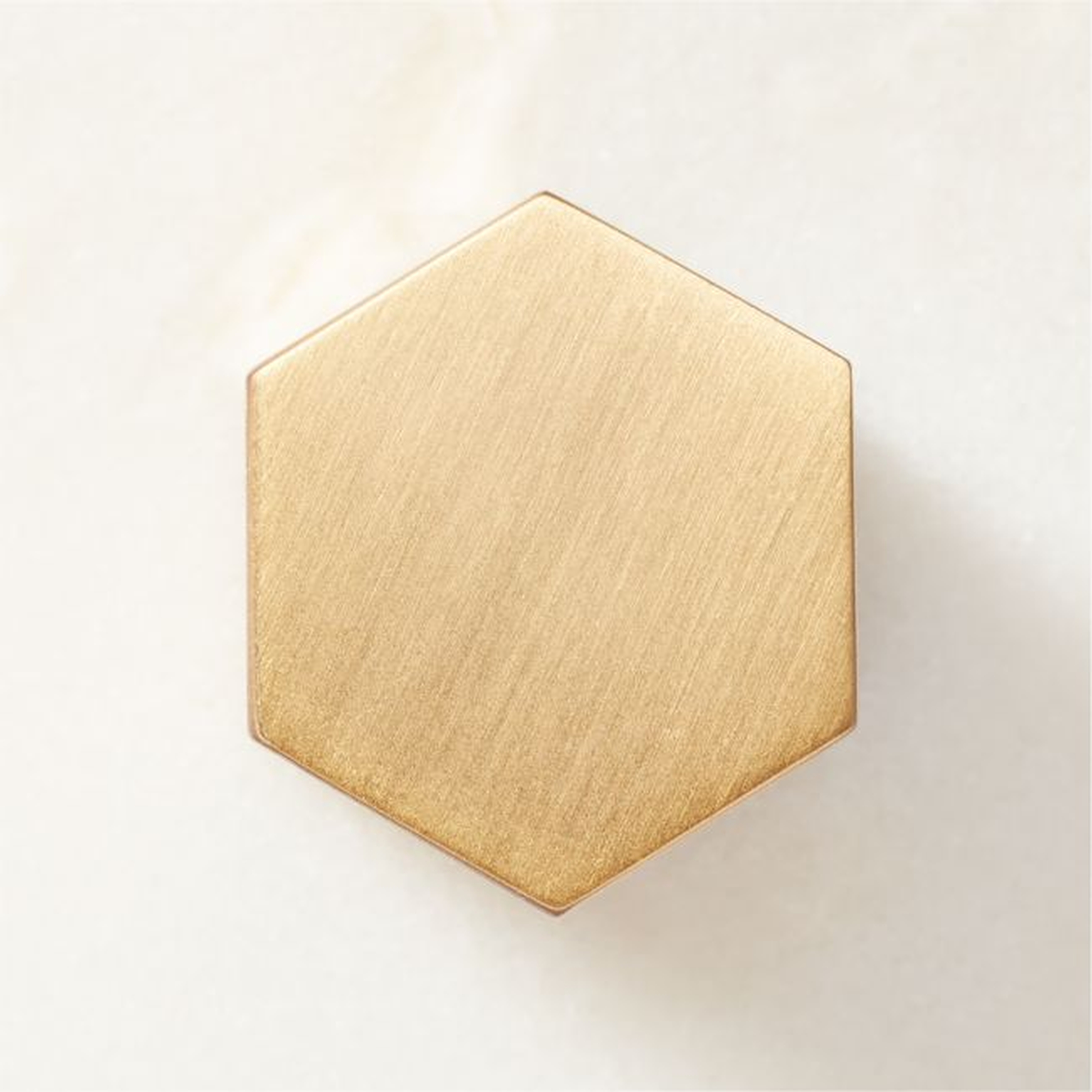 Lavau Brushed Brass Knob 1'' - CB2