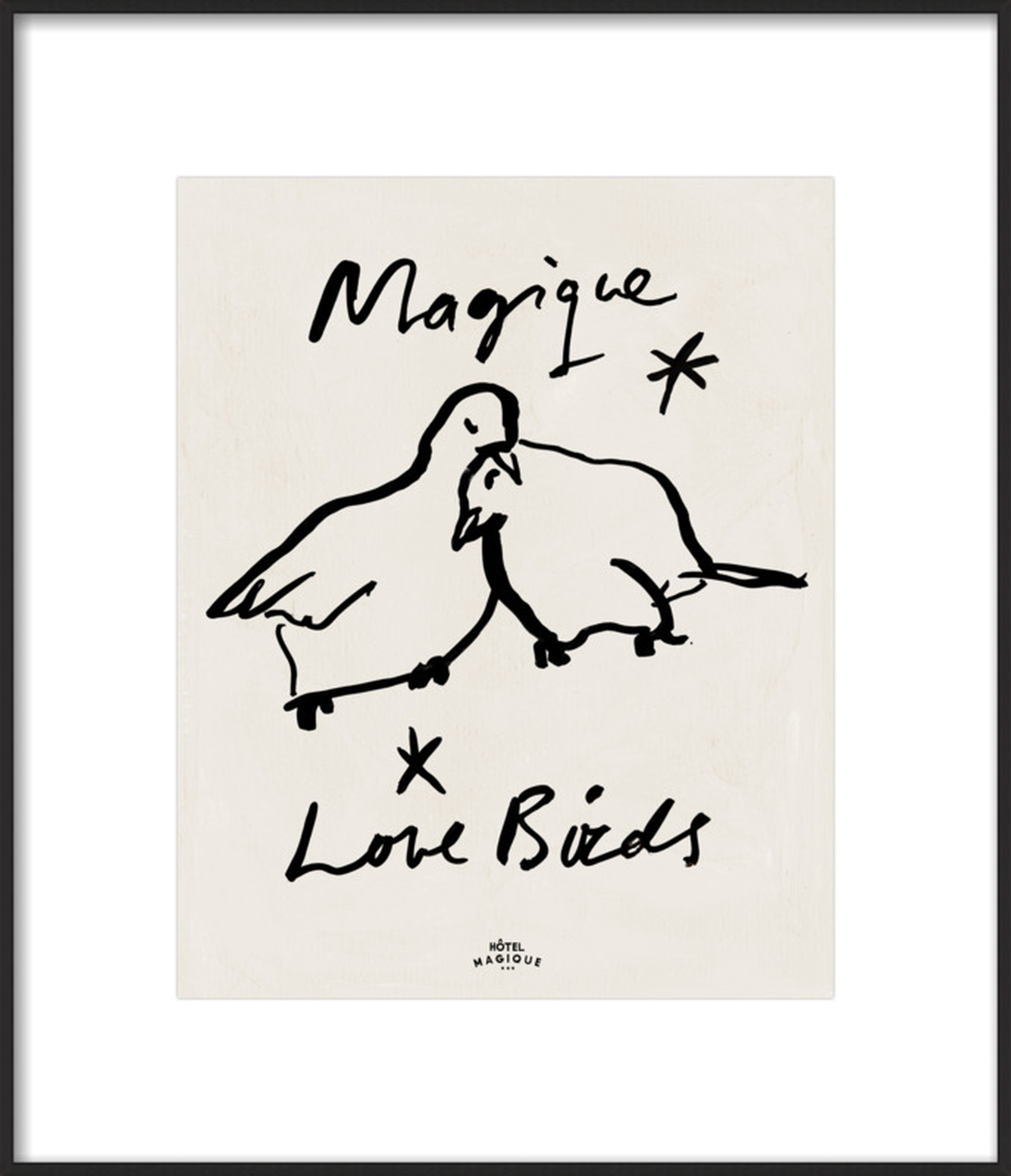 MAGIQUE LOVE BIRDS by Milou Neelen for Artfully Walls - Artfully Walls