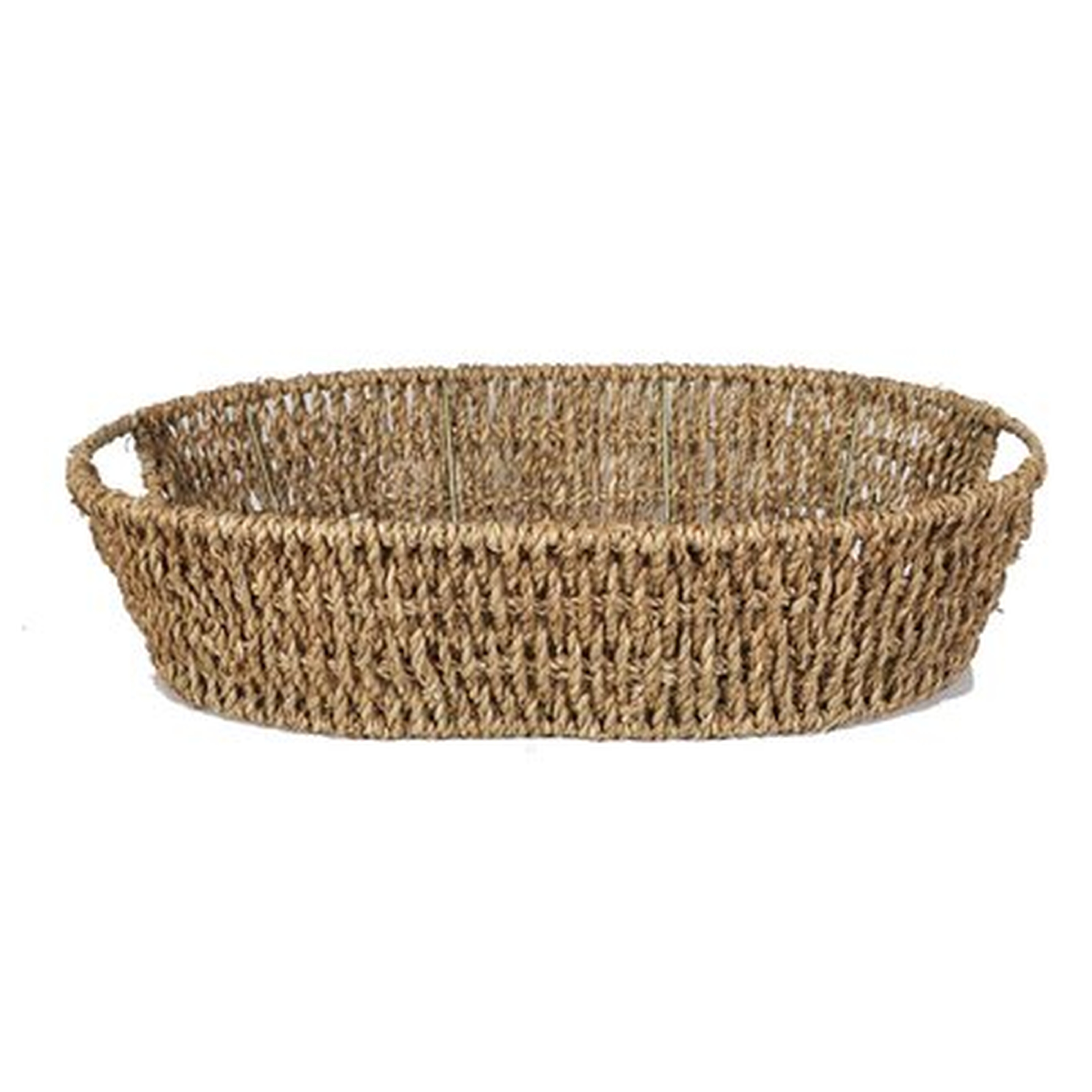 Sea Grass Tray Wicker Basket - Wayfair
