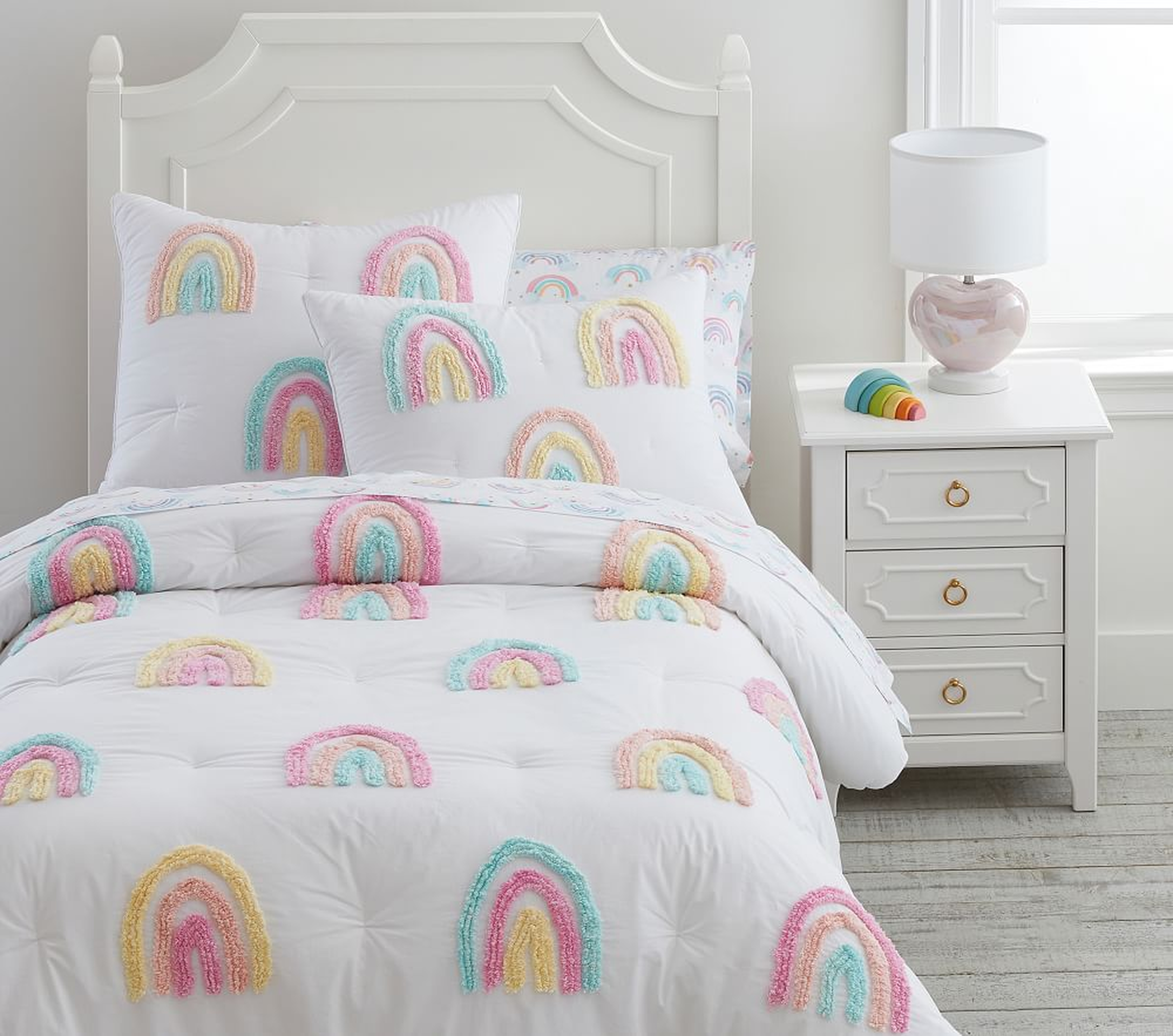 Candlewick Rainbow Comforter, Full/Queen, Multi - Pottery Barn Kids