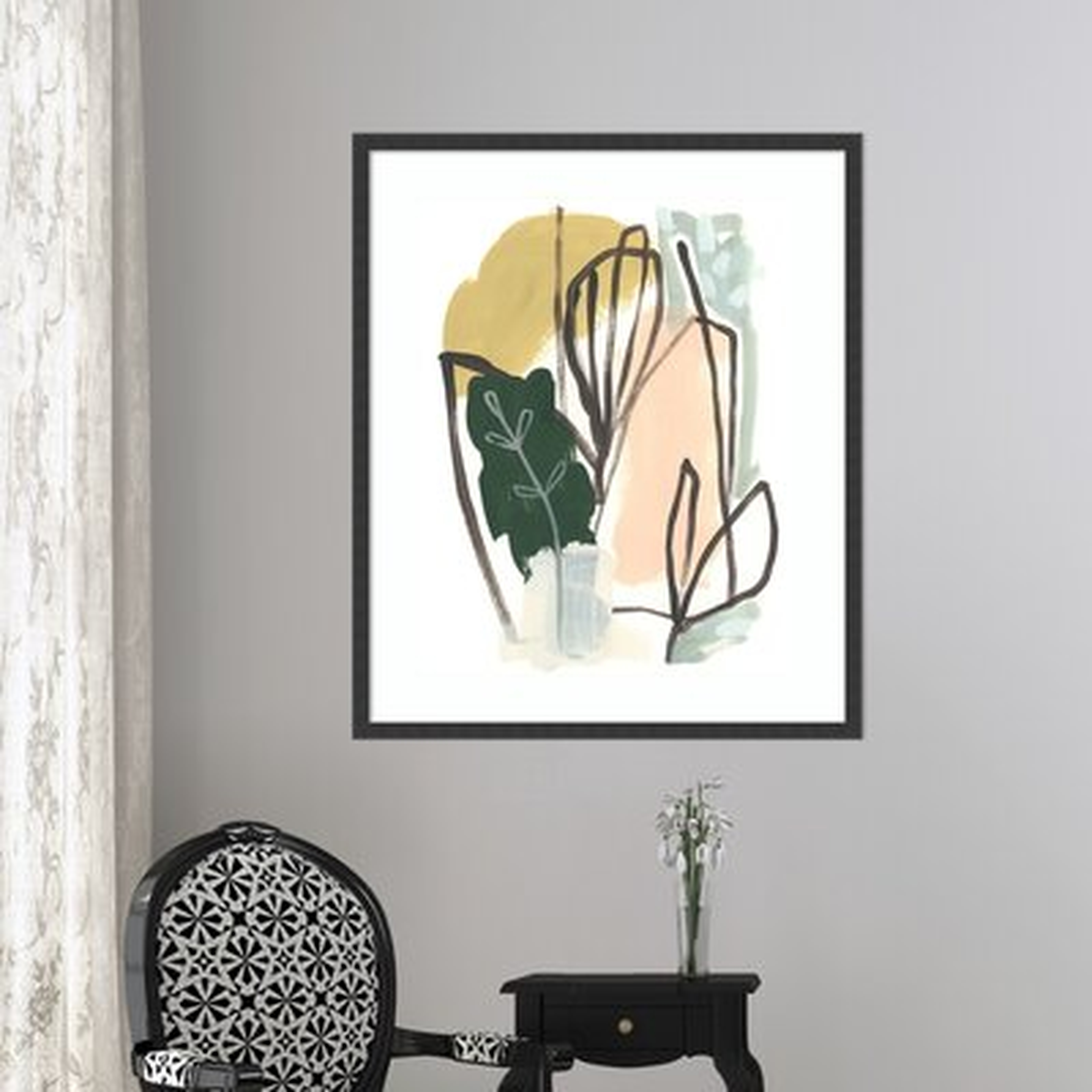 'Tropical Abstract I' by June Erica Vess - Picture Frame Print on Paper - AllModern