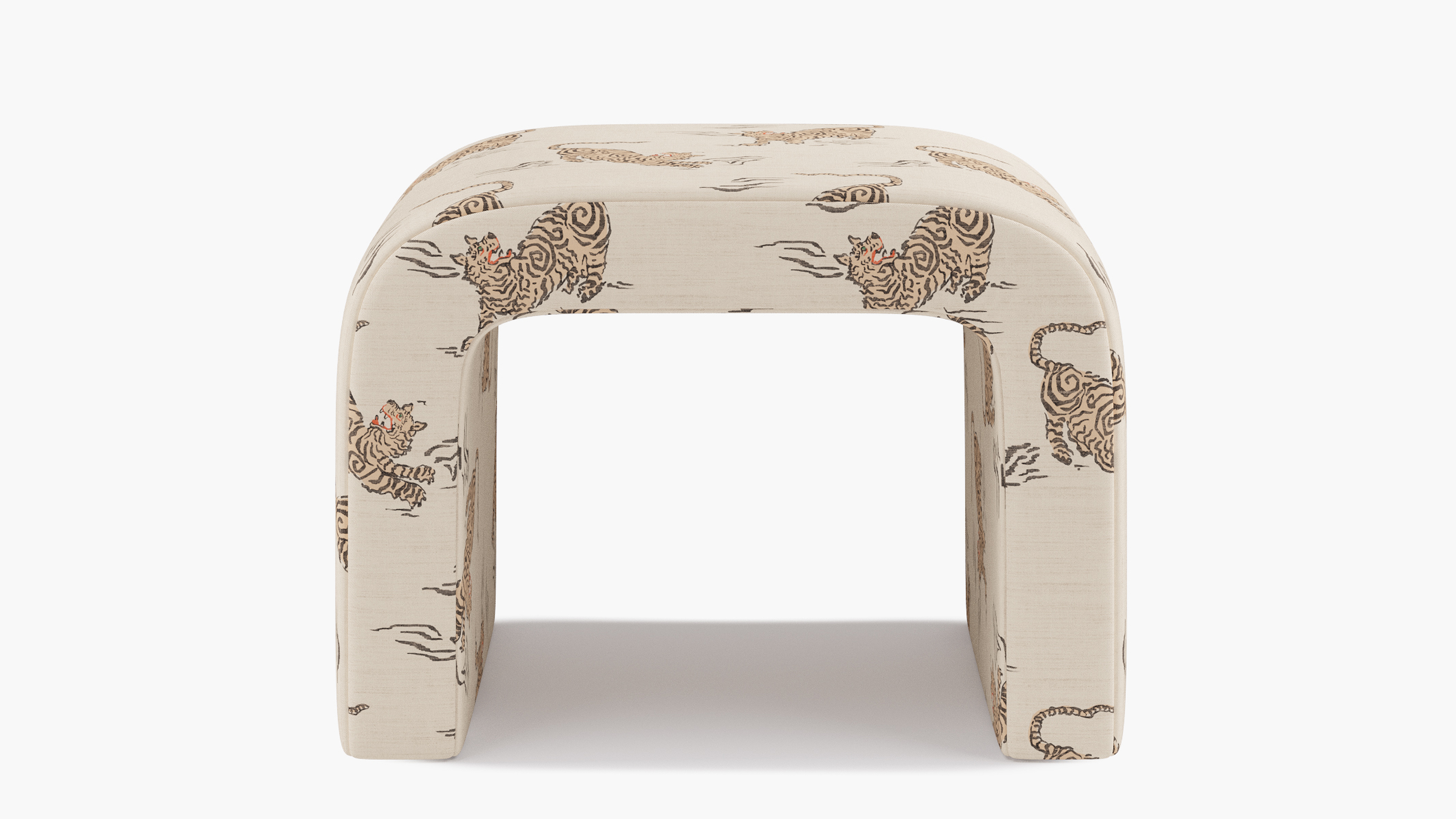 Waterfall Ottoman, Canvas Tigresse - The Inside