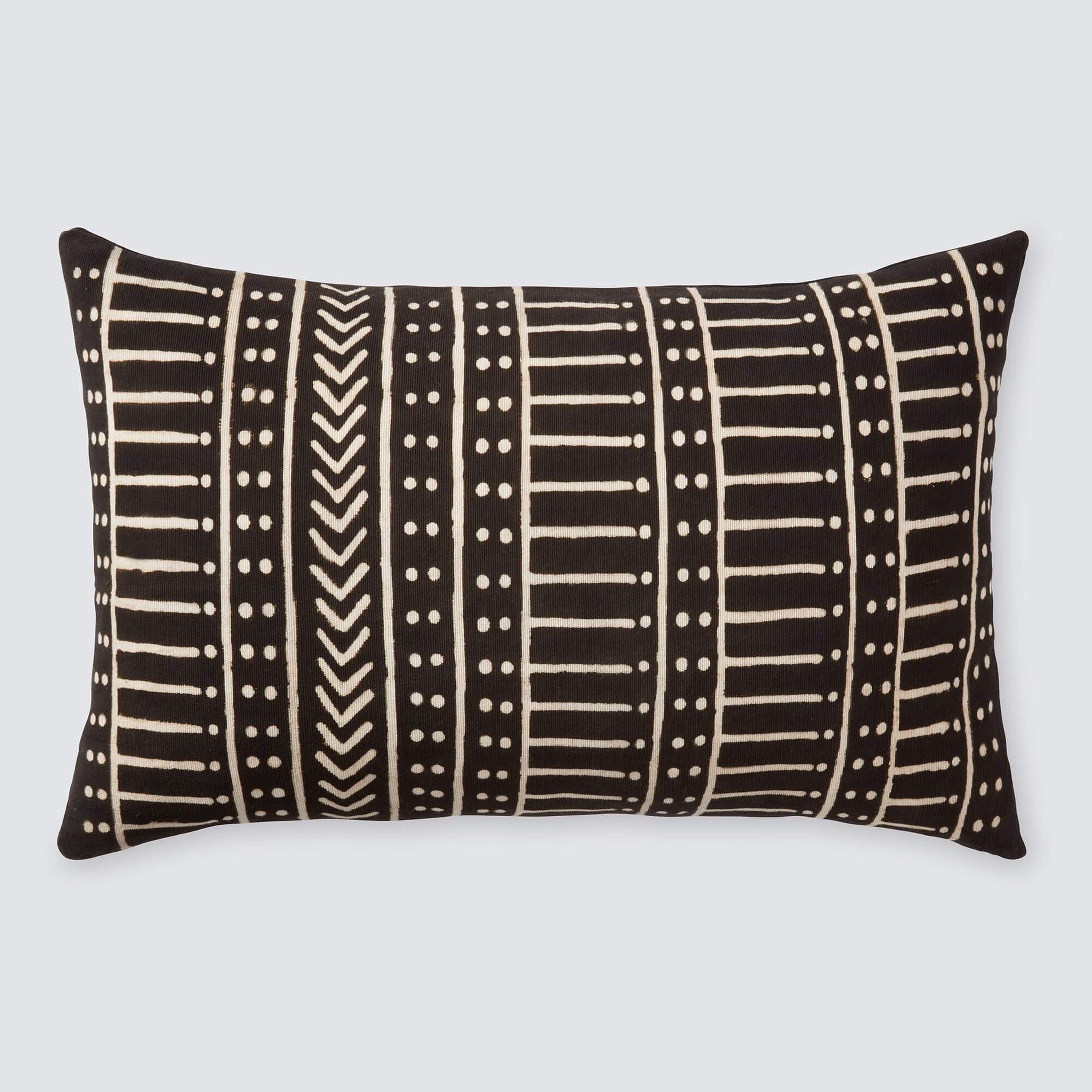 Minuit Mud Cloth Lumbar Pillow By The Citizenry - The Citizenry