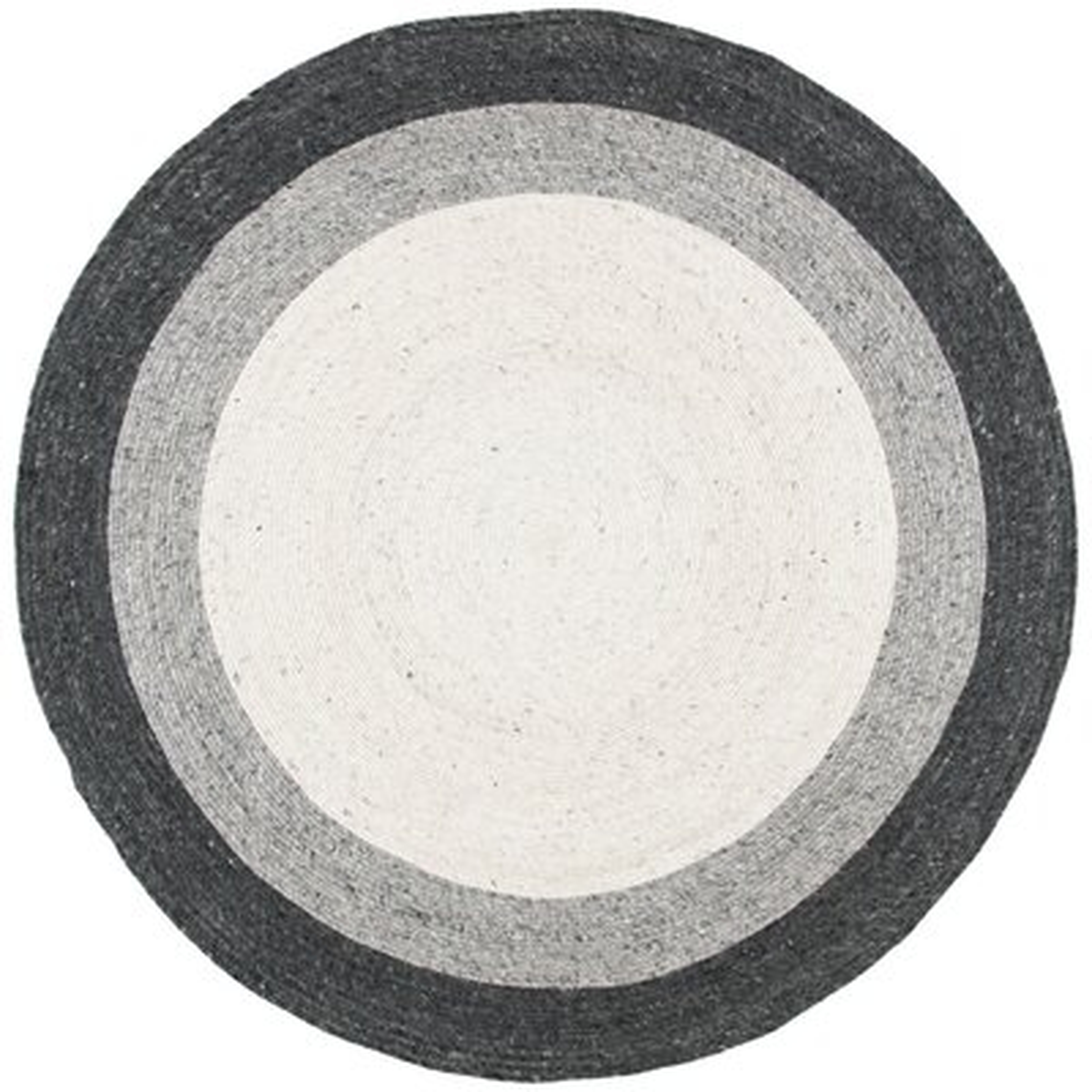 Twedt Geometric Handmade Flatweave Wool/Cotton Gray/Ivory Area Rug - Wayfair