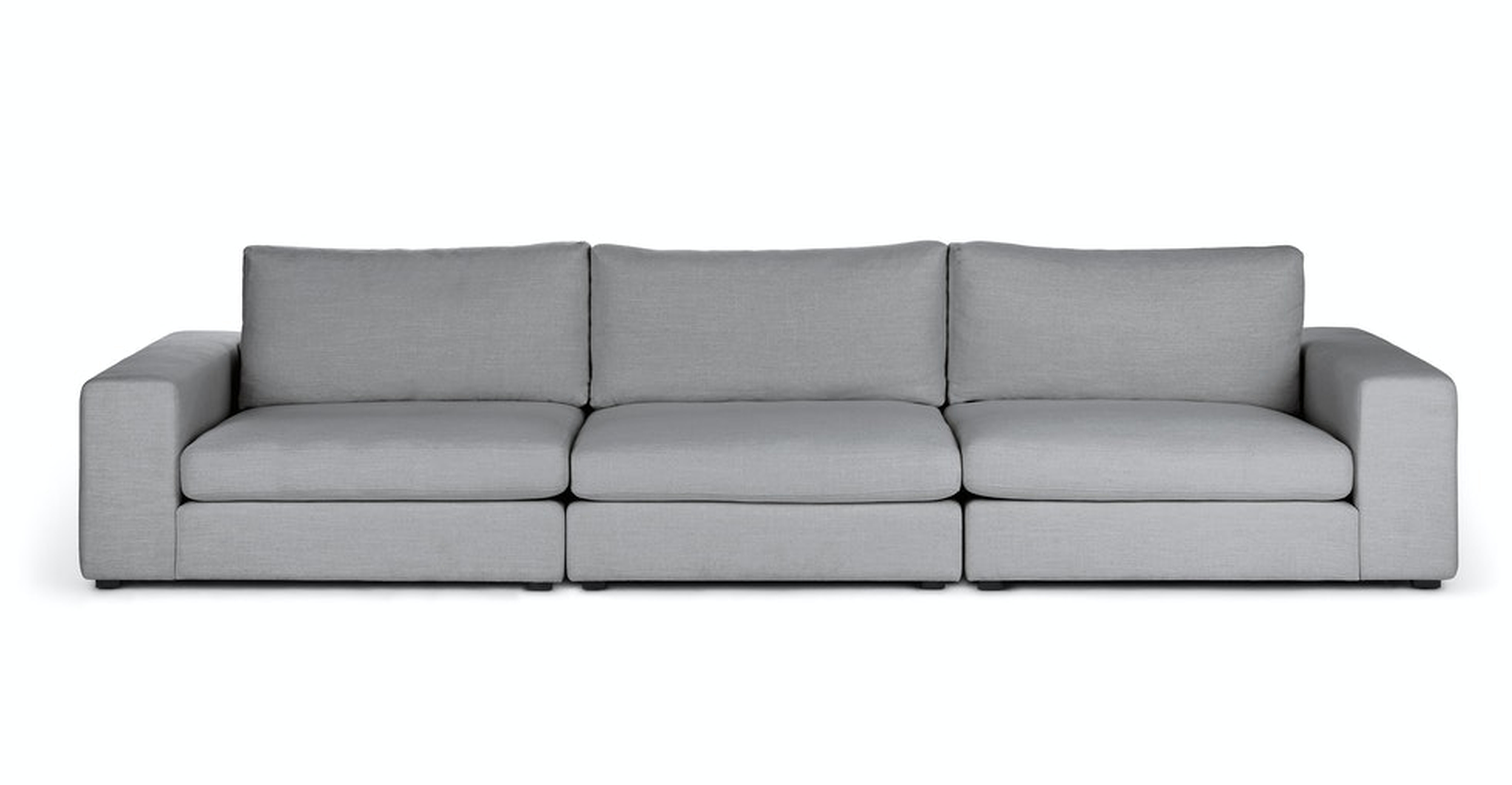 Beta 137" Modular Sofa - Summit Gray - Article