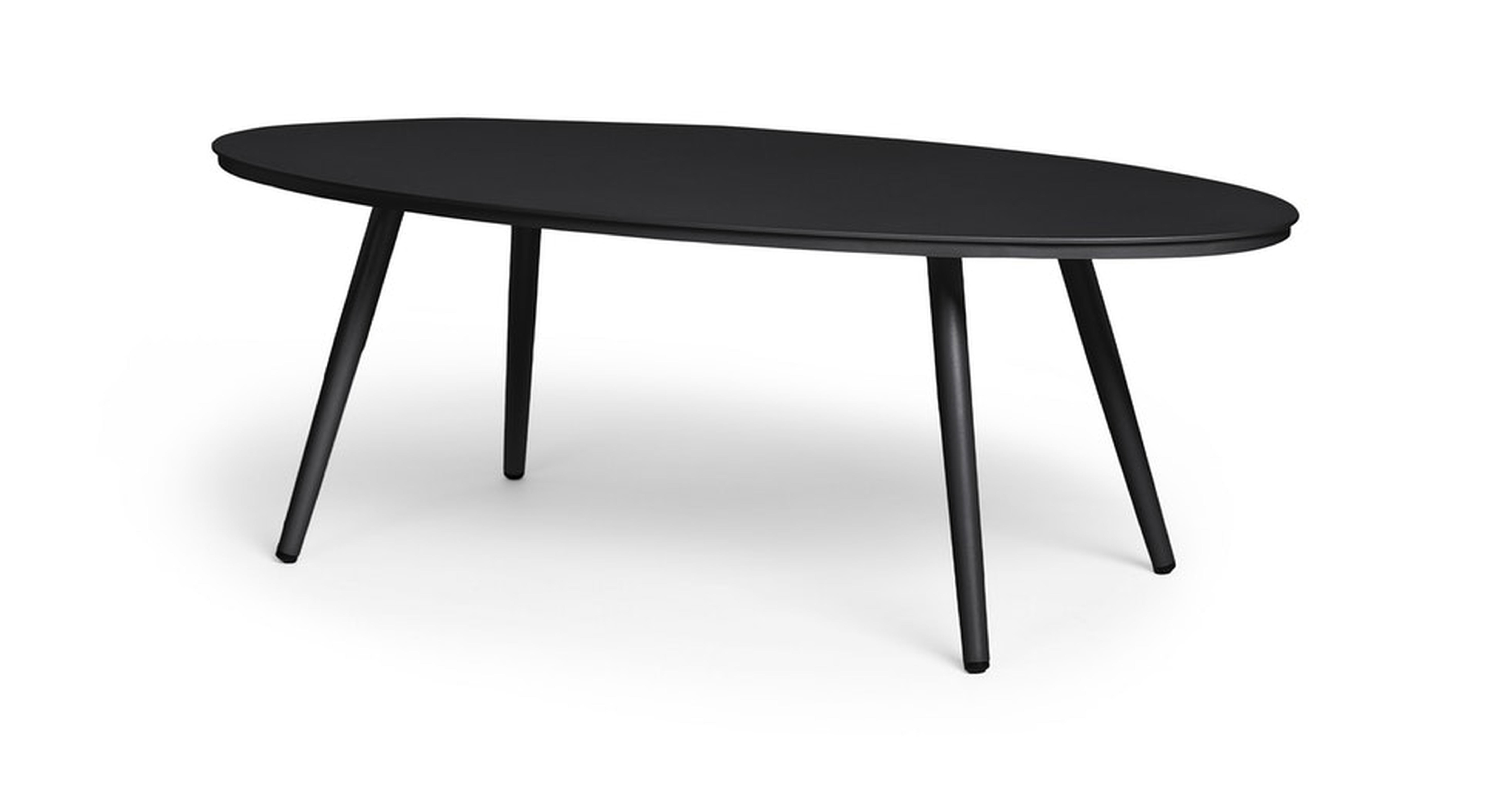 Halden Dark Charcoal Oval Coffee Table - Article
