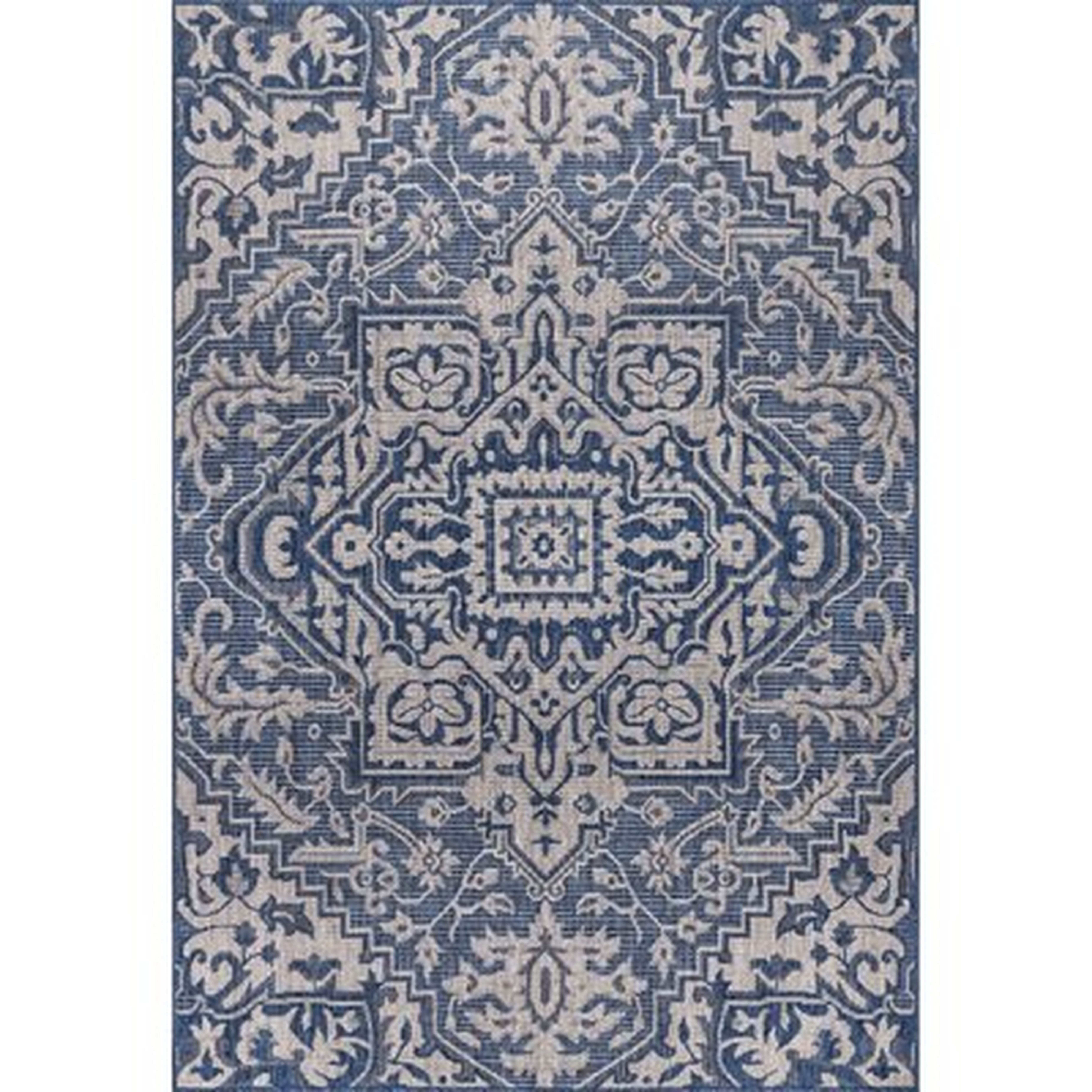 Golinda Oriental Blue Indoor / Outdoor Area Rug - Wayfair