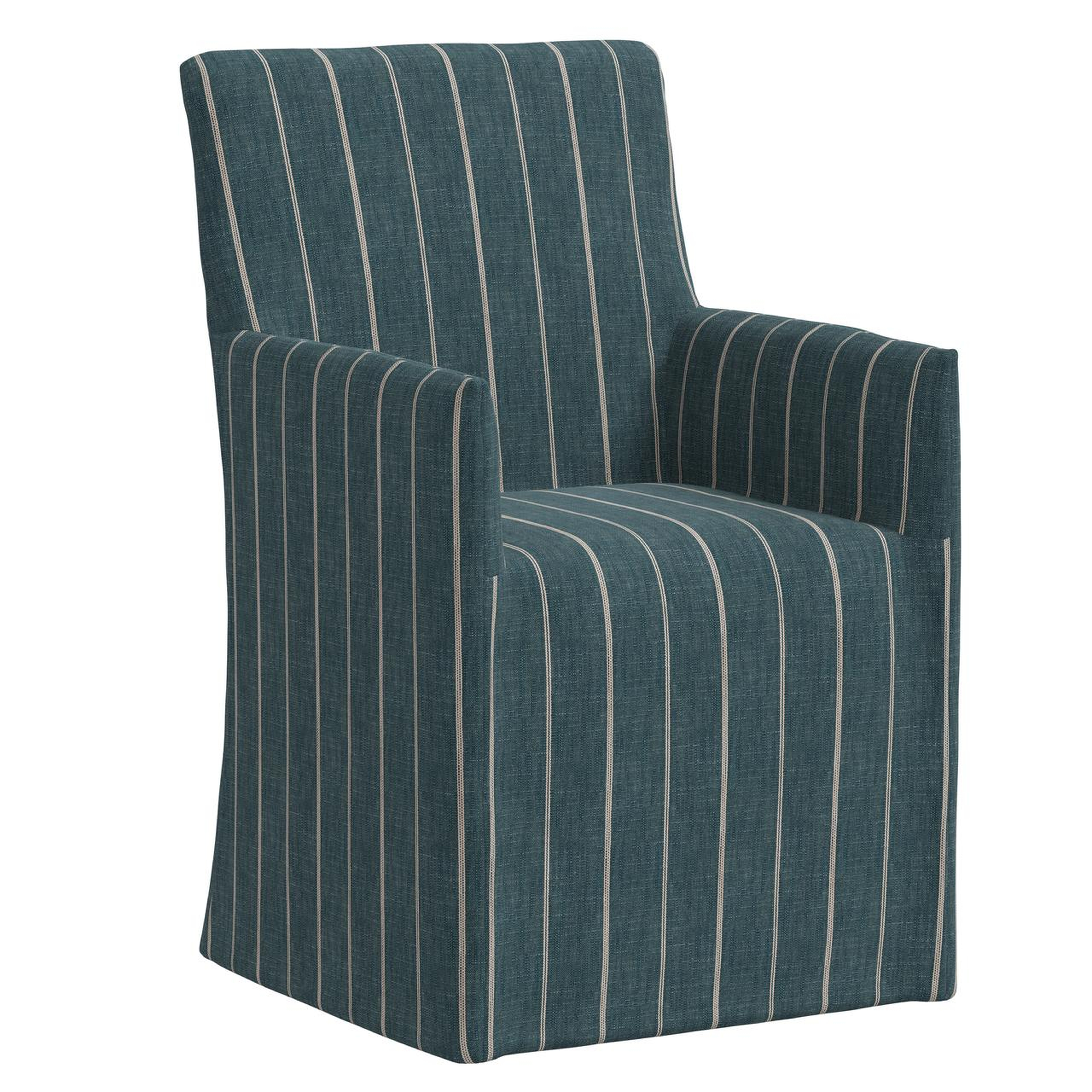 Sadie Slipcover Arm Dining Chair - Skyline Furniture