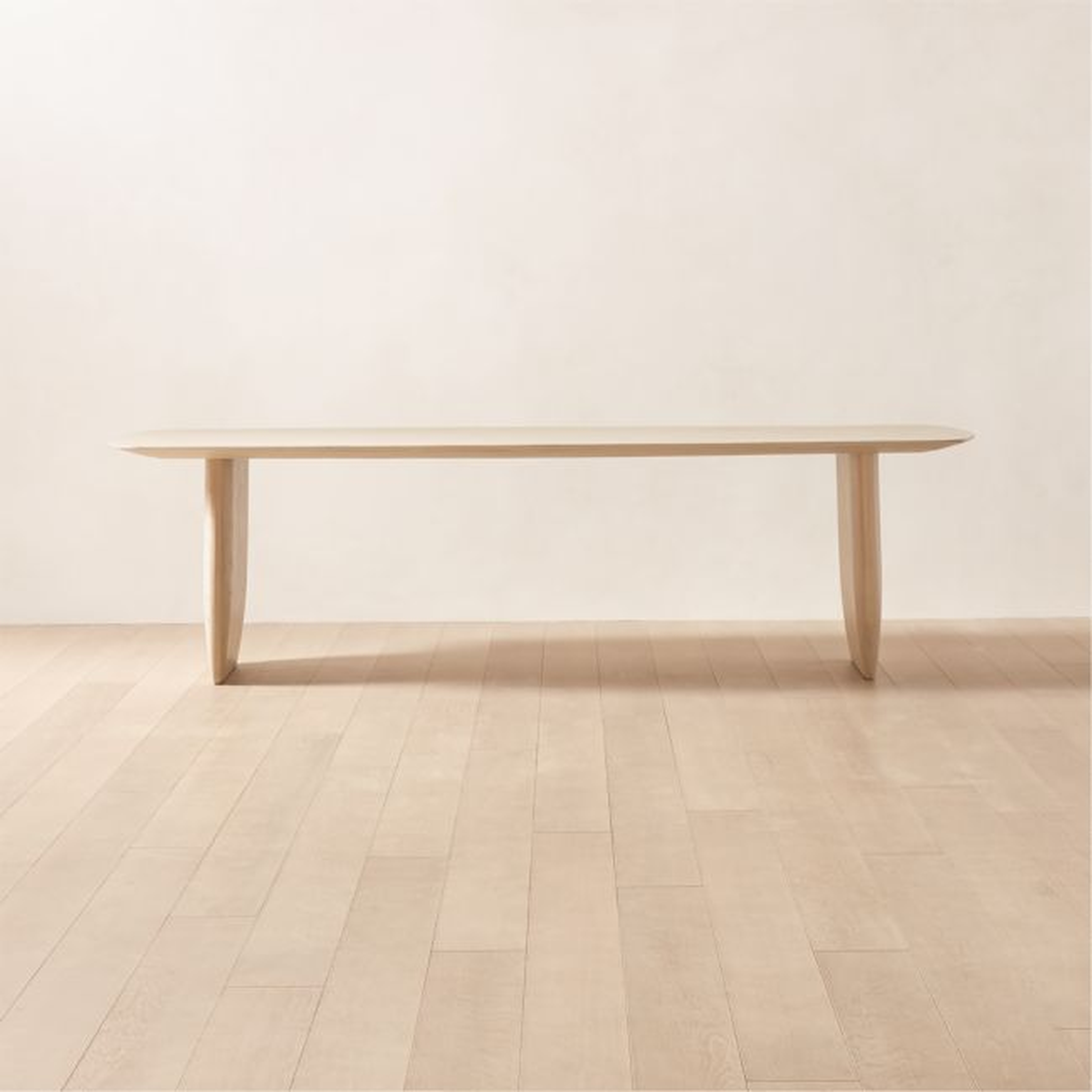 Spigolo 107" Bleached Oak Dining Table by goop - CB2