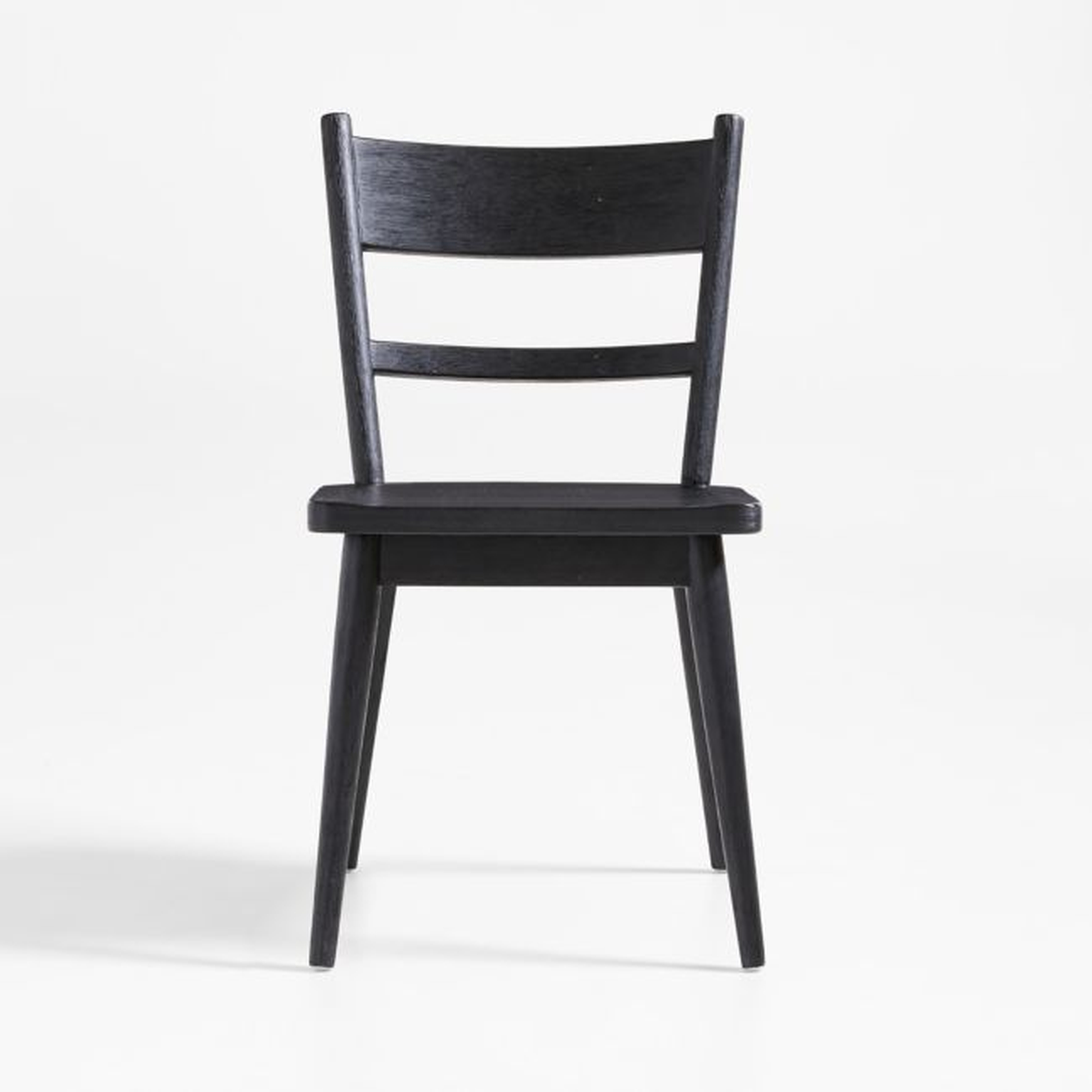 Arno Black Wood Side Chair - Crate and Barrel