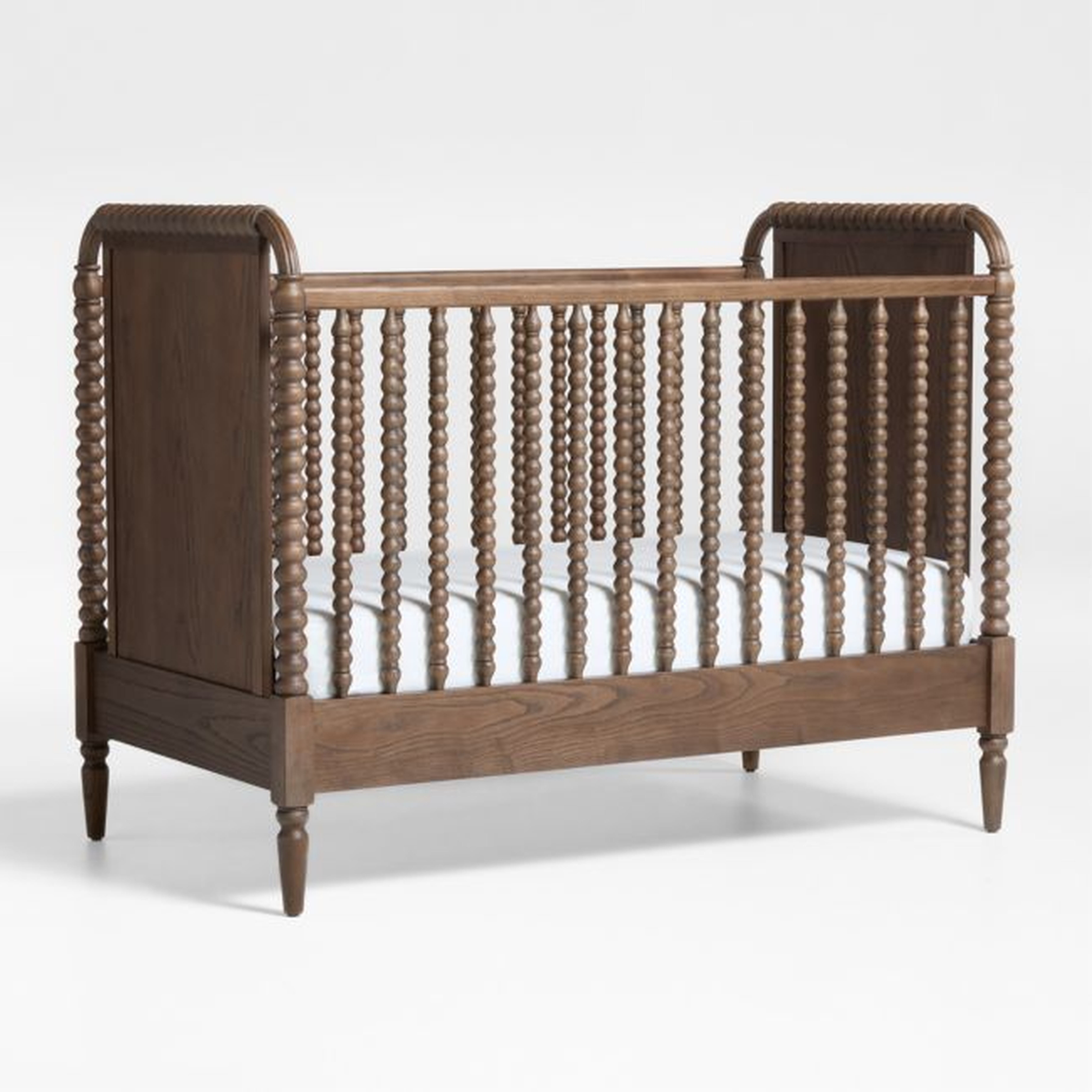 Jenny Lind Heirloom Deep Brown Wood Convertible Baby Crib - Crate & Kids