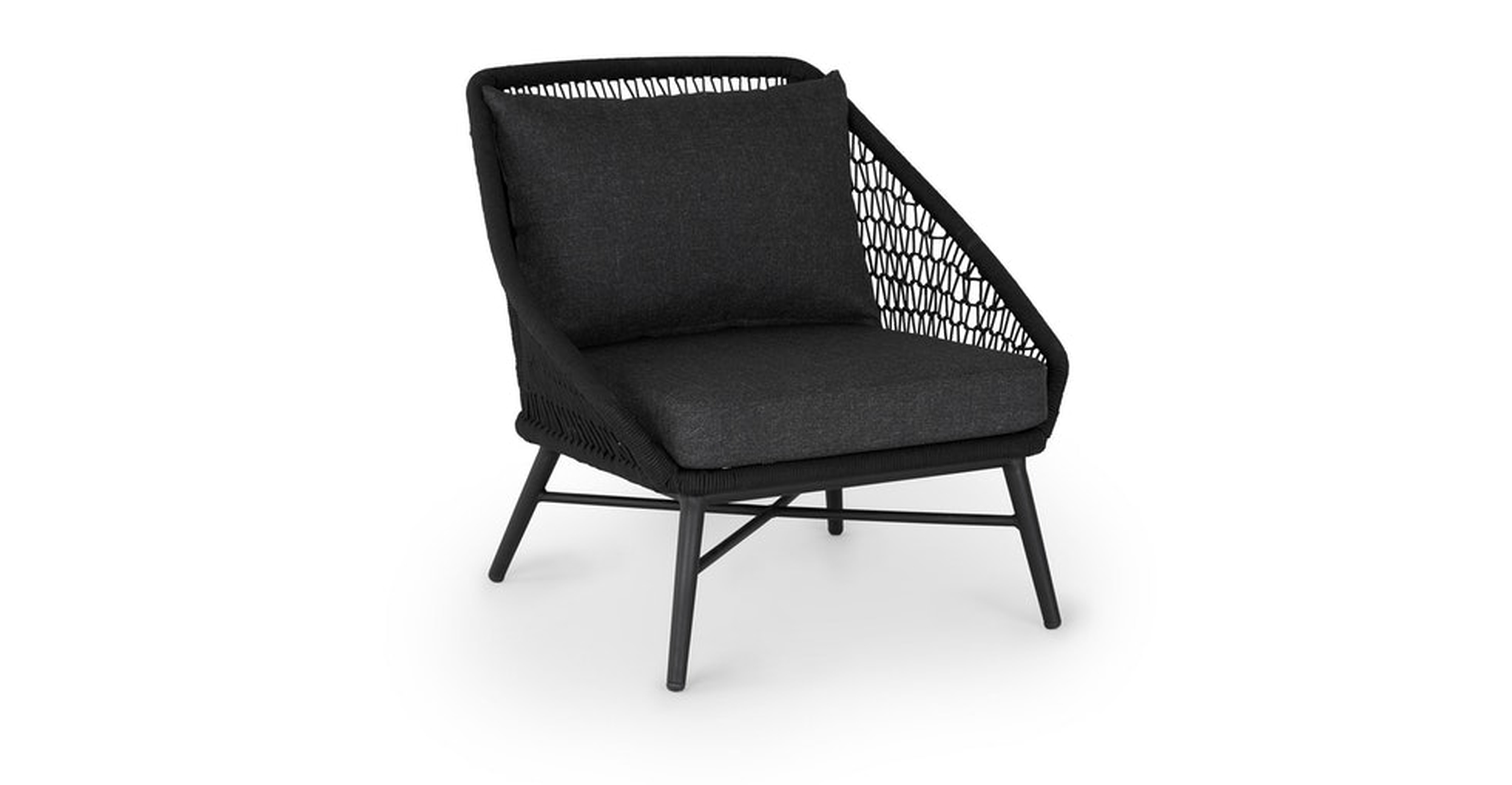 Tupo Slate Gray Lounge Chair - Article