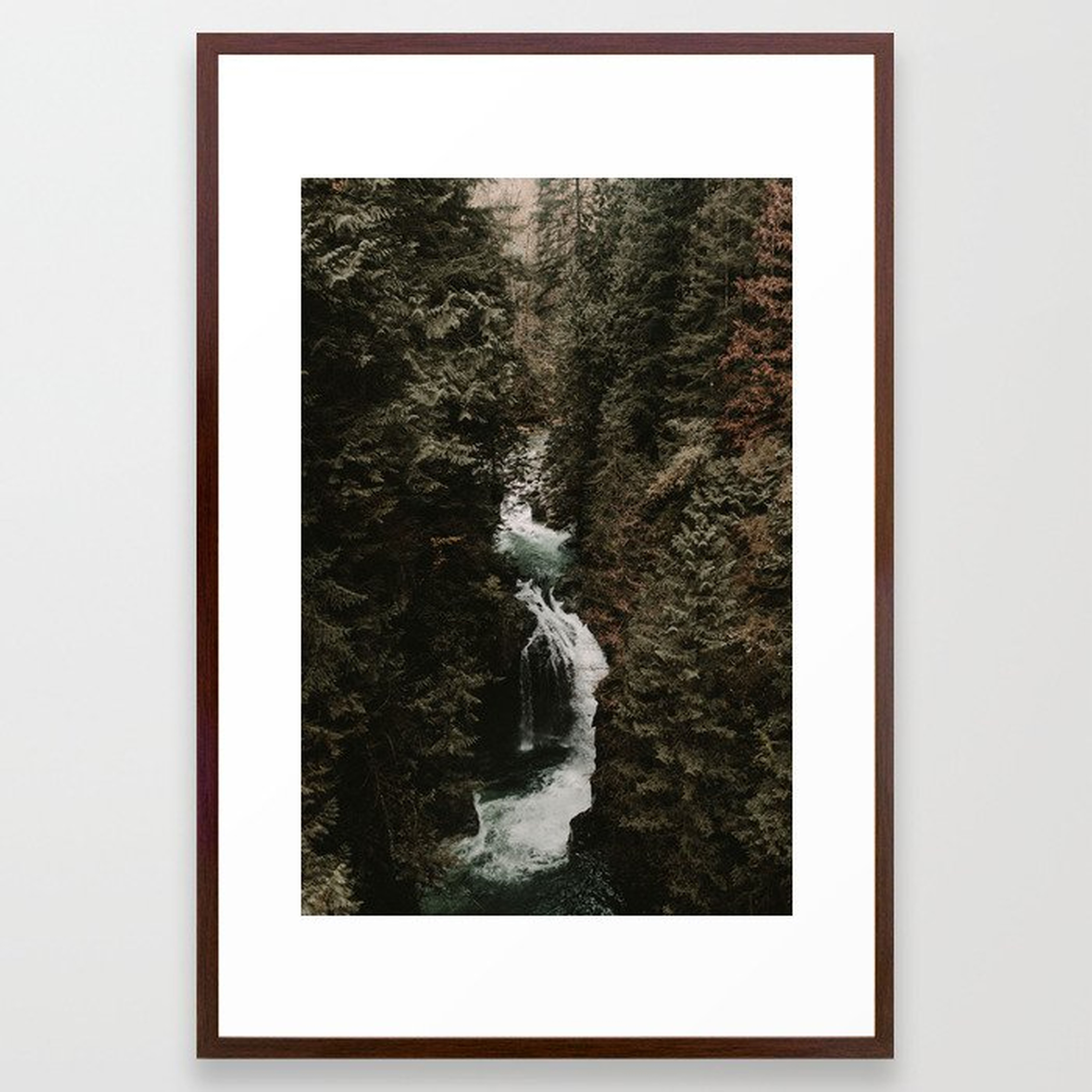 Forest Fall Framed Art Print by Leah Flores - Conservation Walnut - LARGE (Gallery)-26x38 - Society6