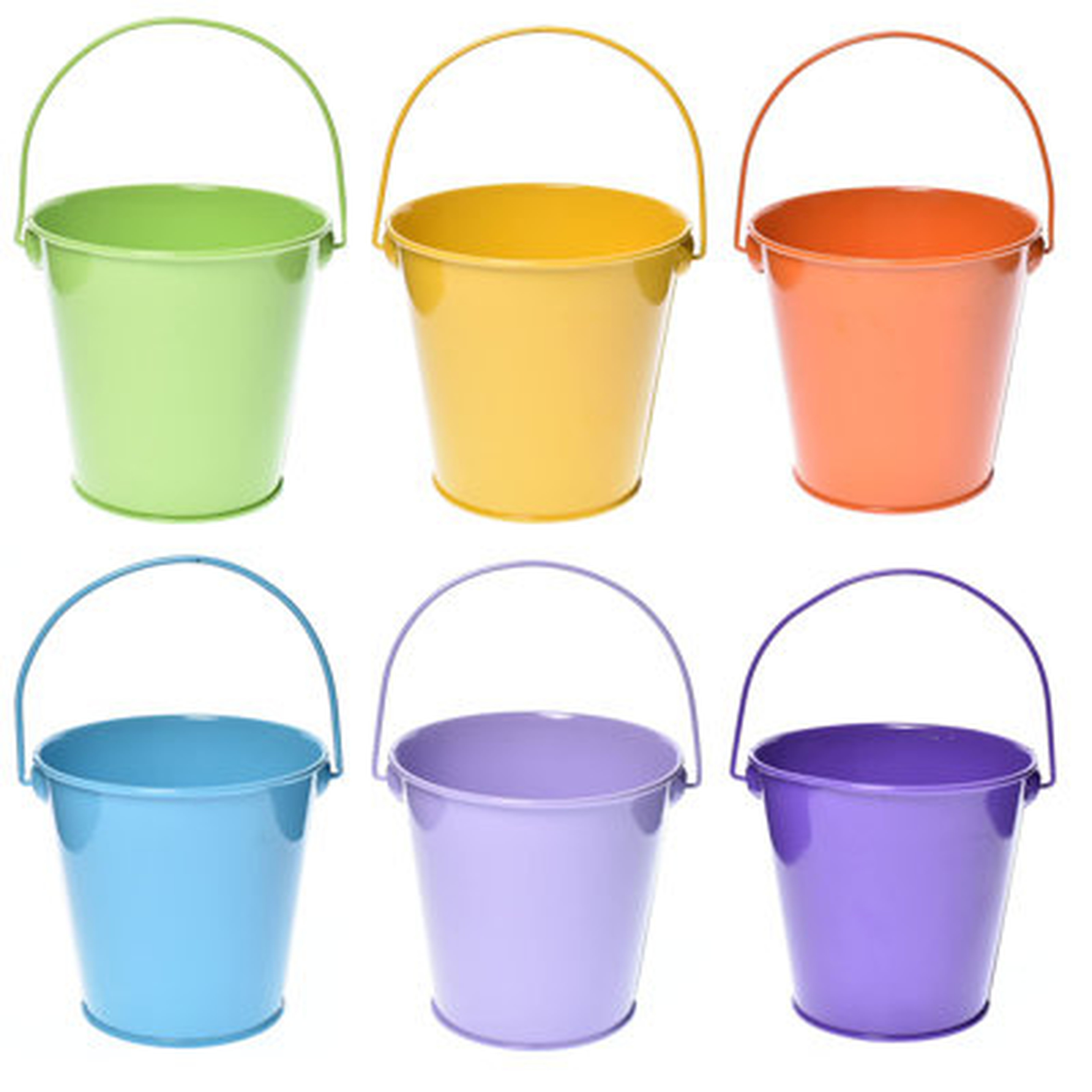 Colored Metal Buckets Set - Wayfair