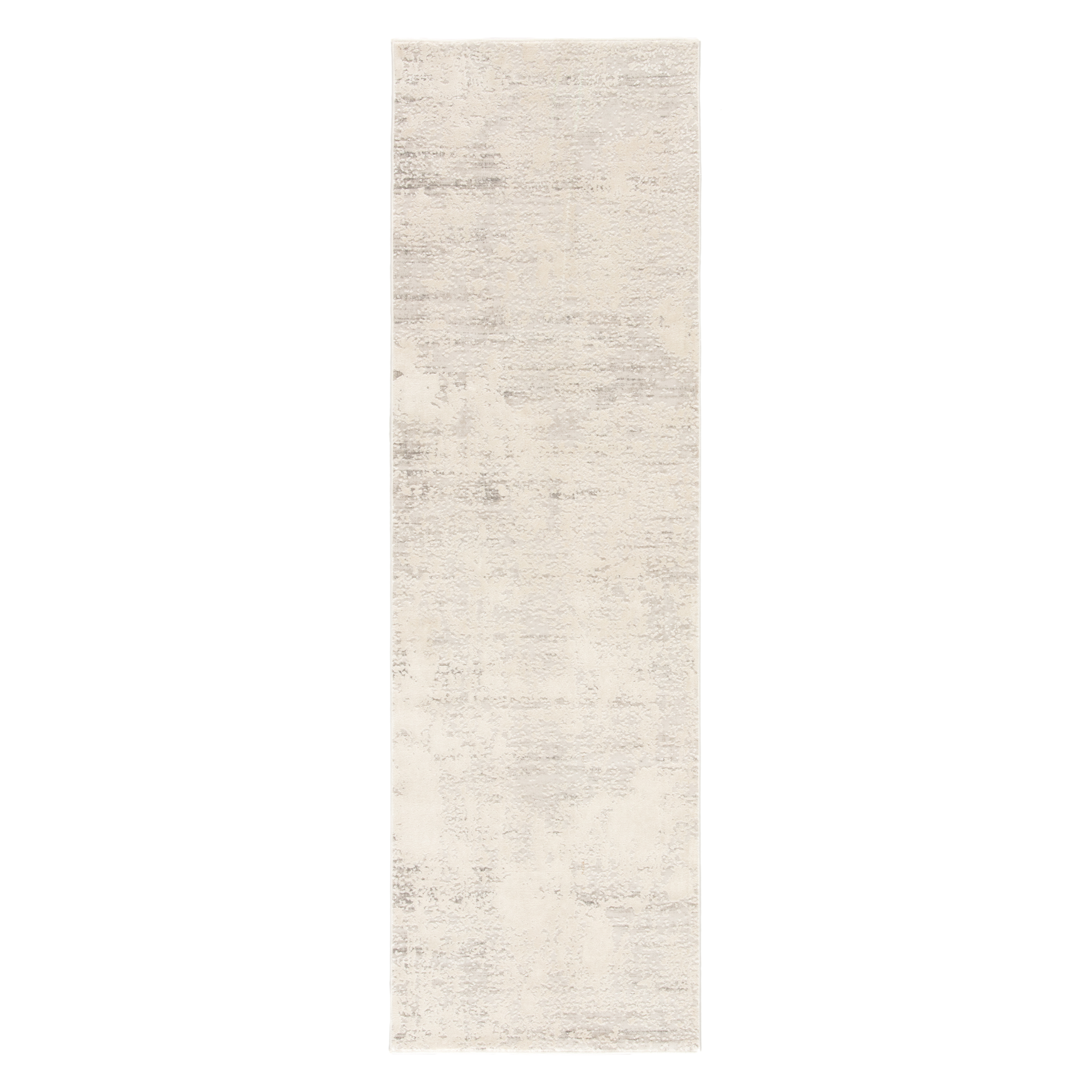 Orianna Abstract Ivory/ Silver Runner Rug (2'6"X8') - Collective Weavers